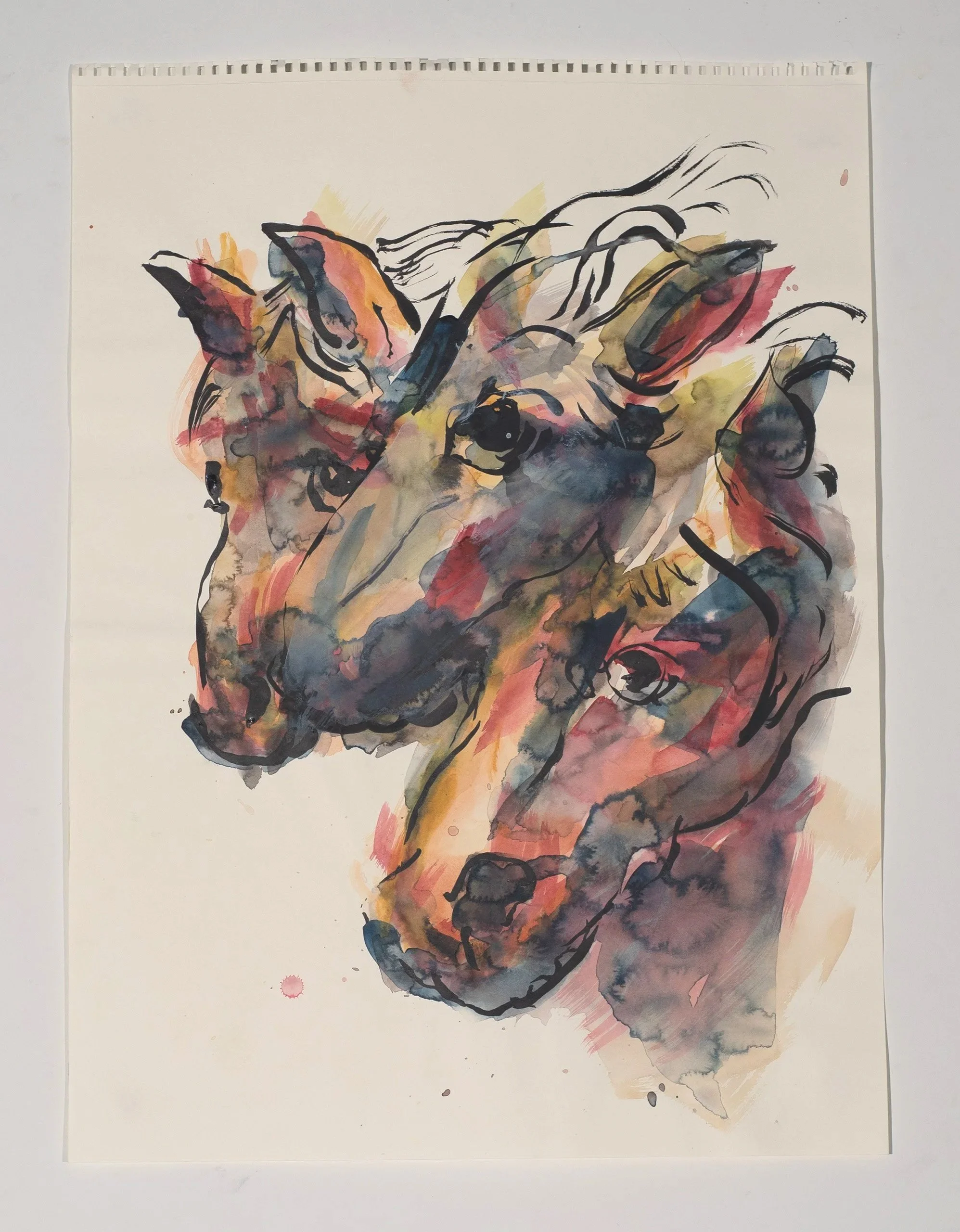 2025, watercolor on paper, 24 x 18 in.