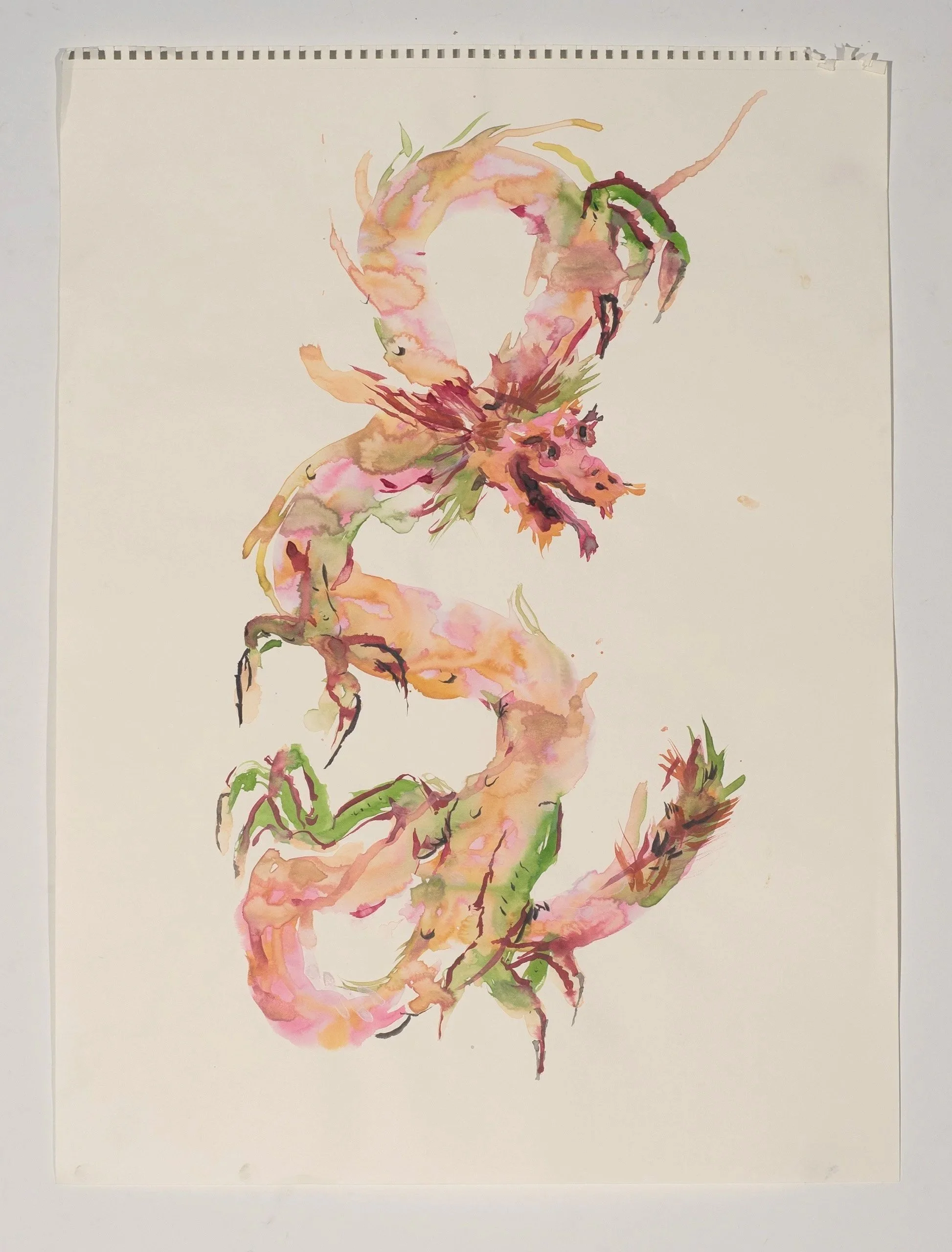 2025, watercolor on paper, 24 x 18 in.