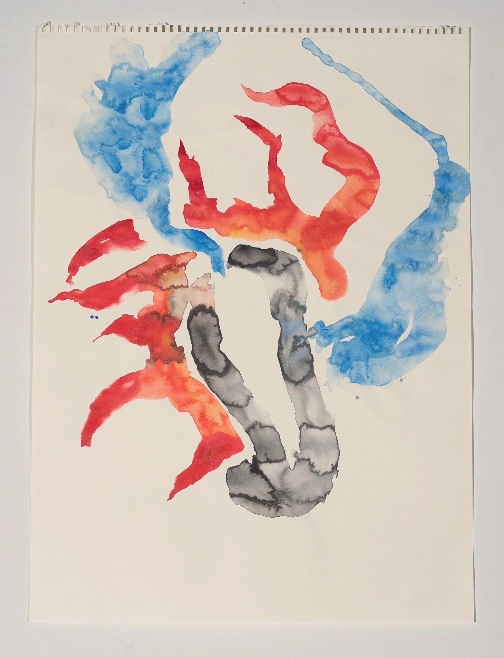 2025, watercolor on paper, 24 x 18 in.