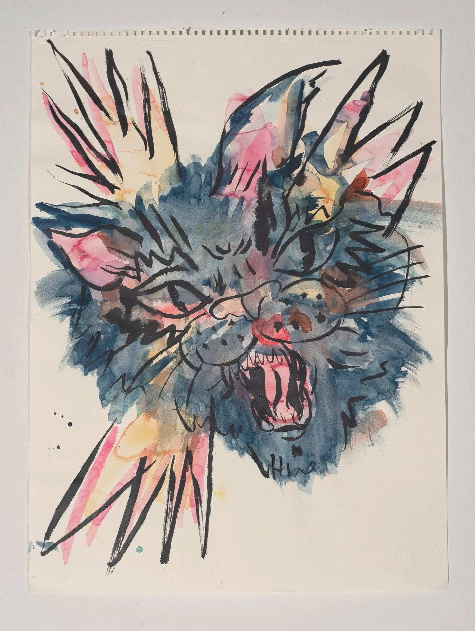 2025, watercolor on paper, 24 x 18 in.