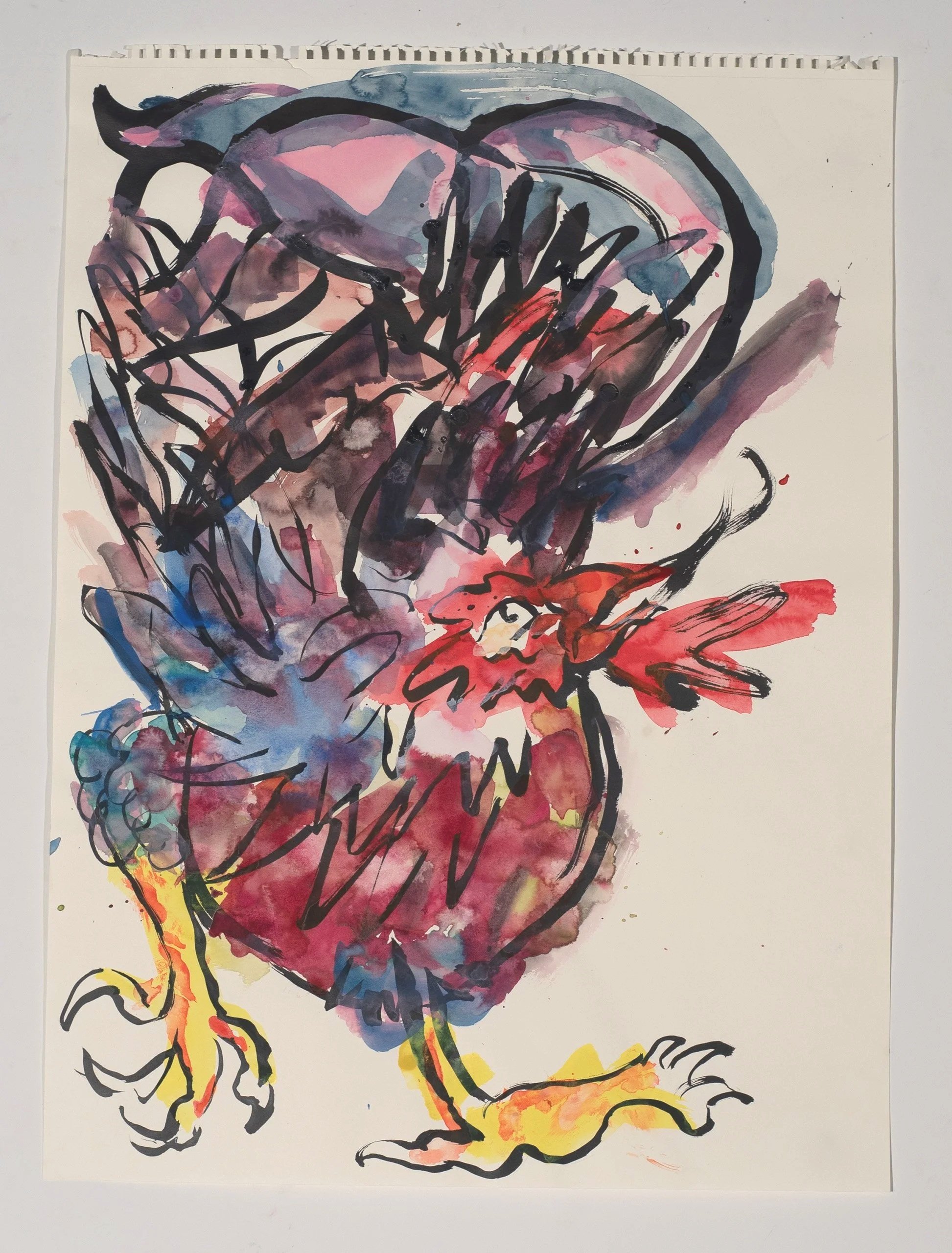 2025, watercolor on paper, 24 x 18 in.