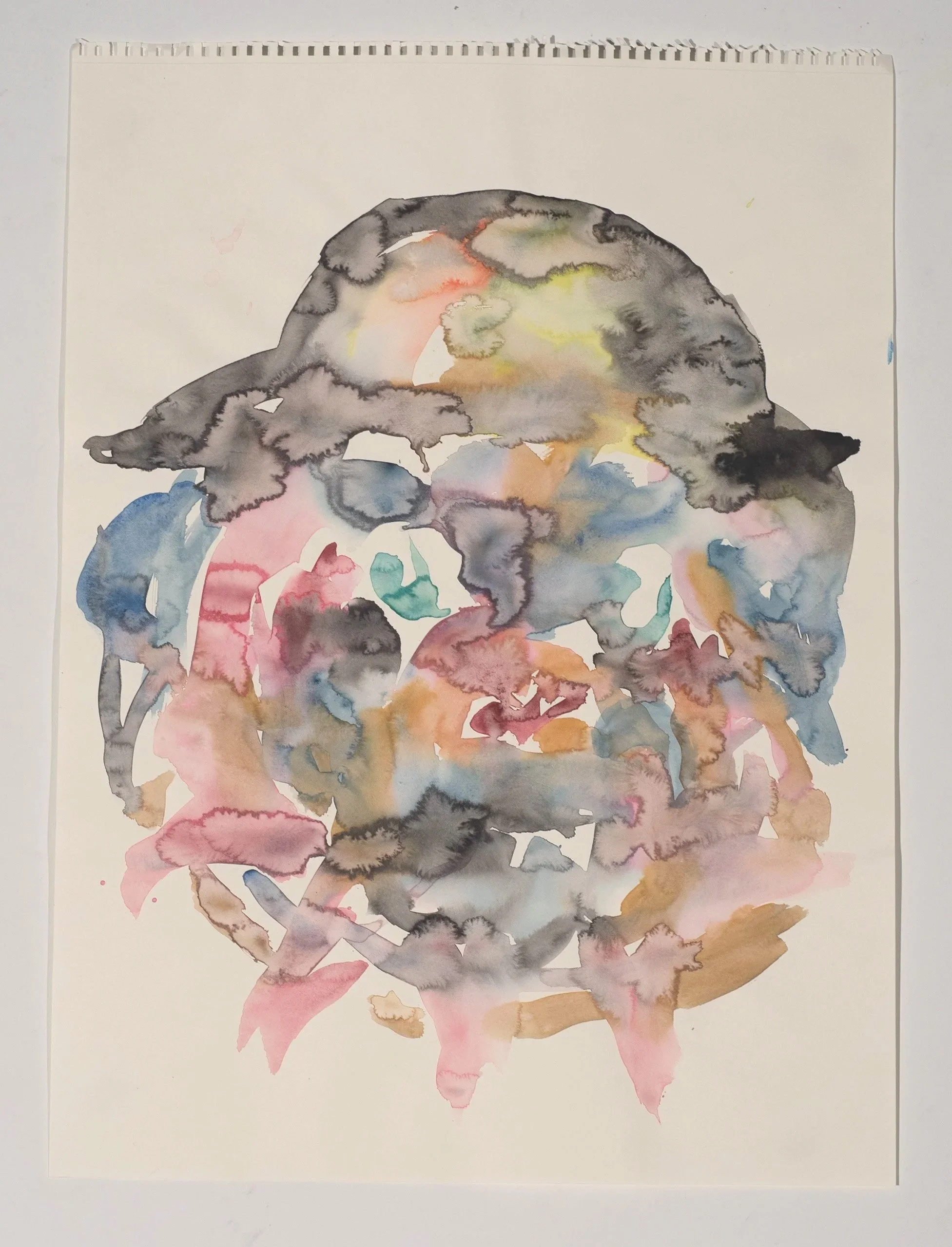 2025, watercolor on paper, 24 x 18 in.