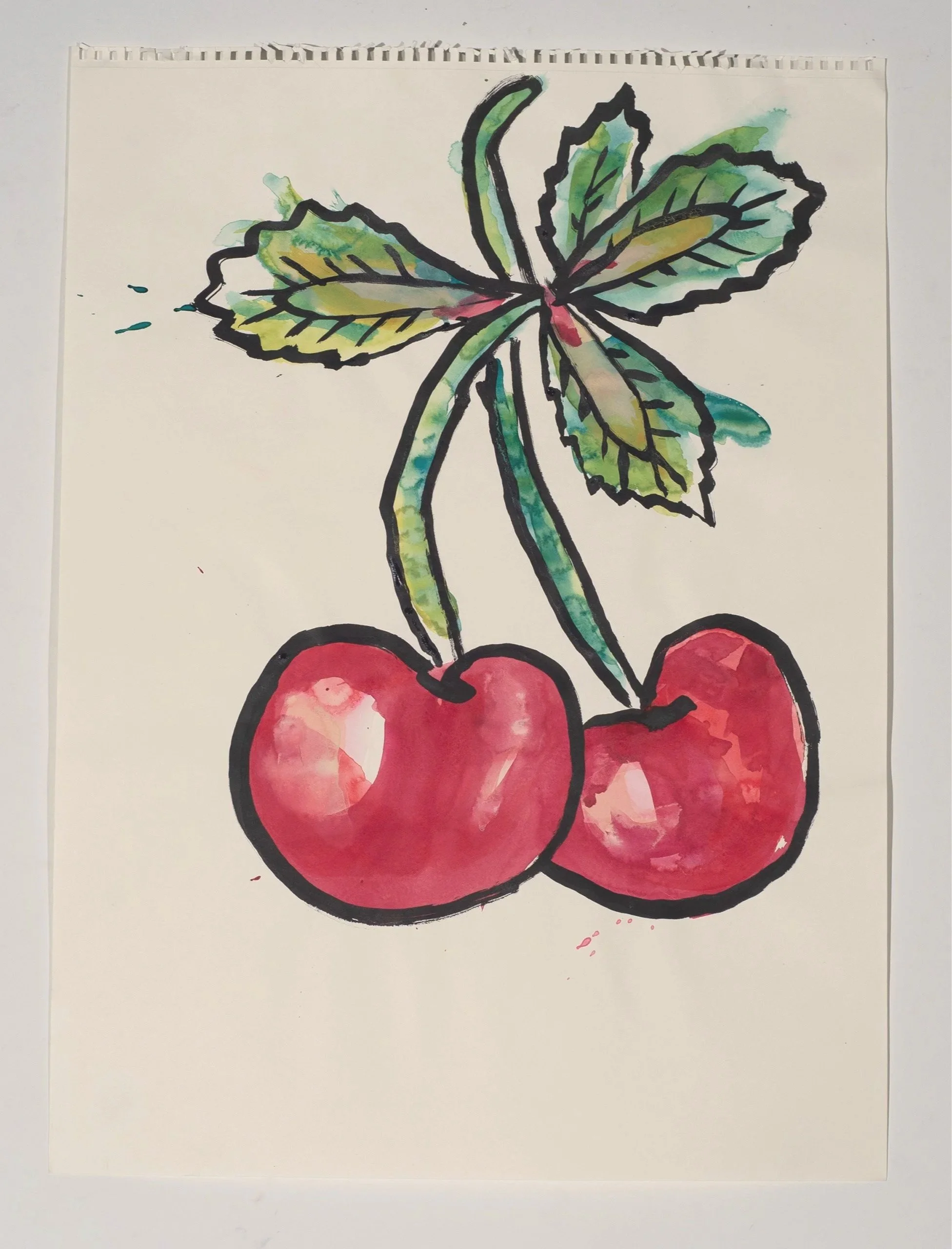 2025, watercolor on paper, 24 x 18 in.