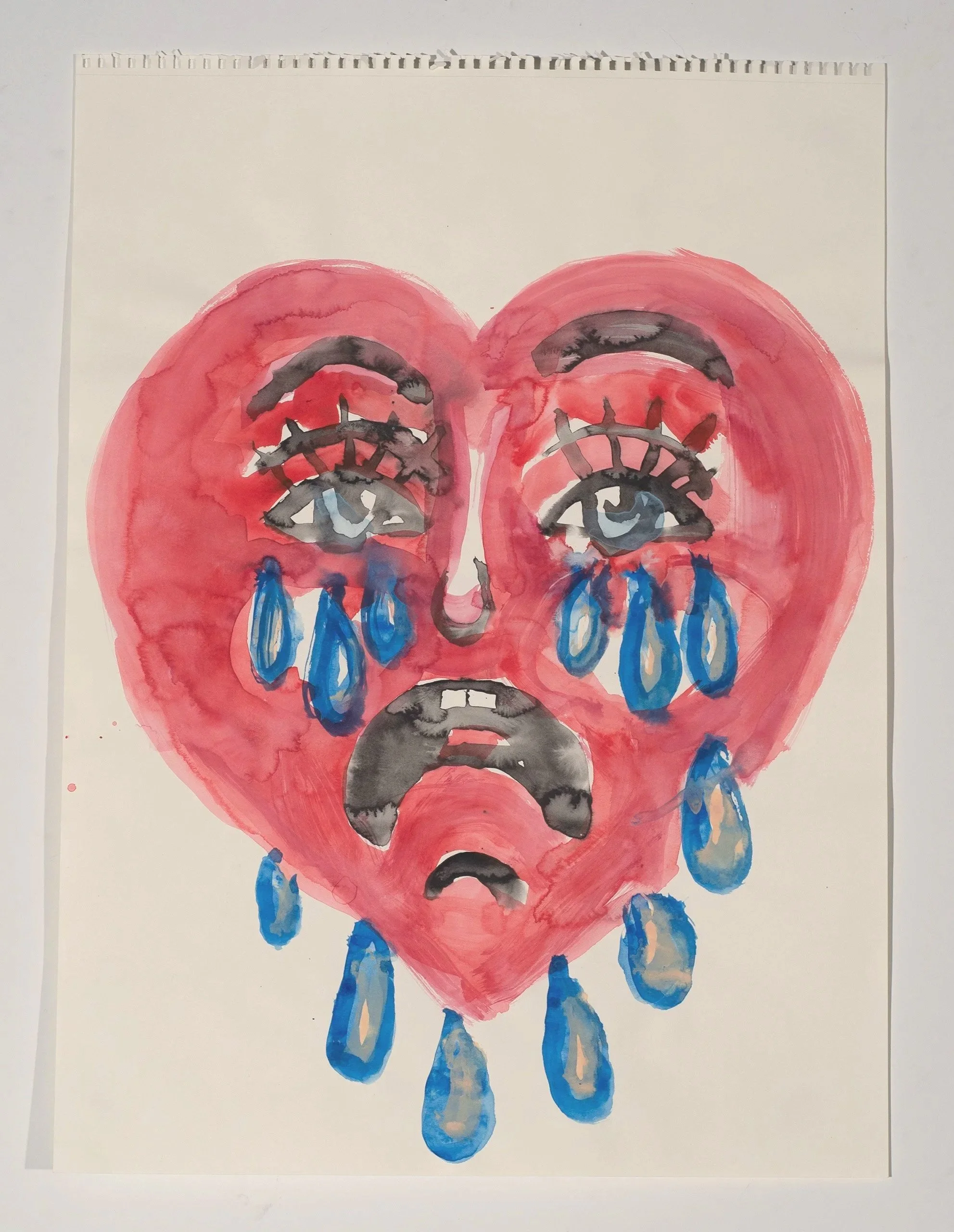 2025, watercolor on paper, 24 x 18 in.