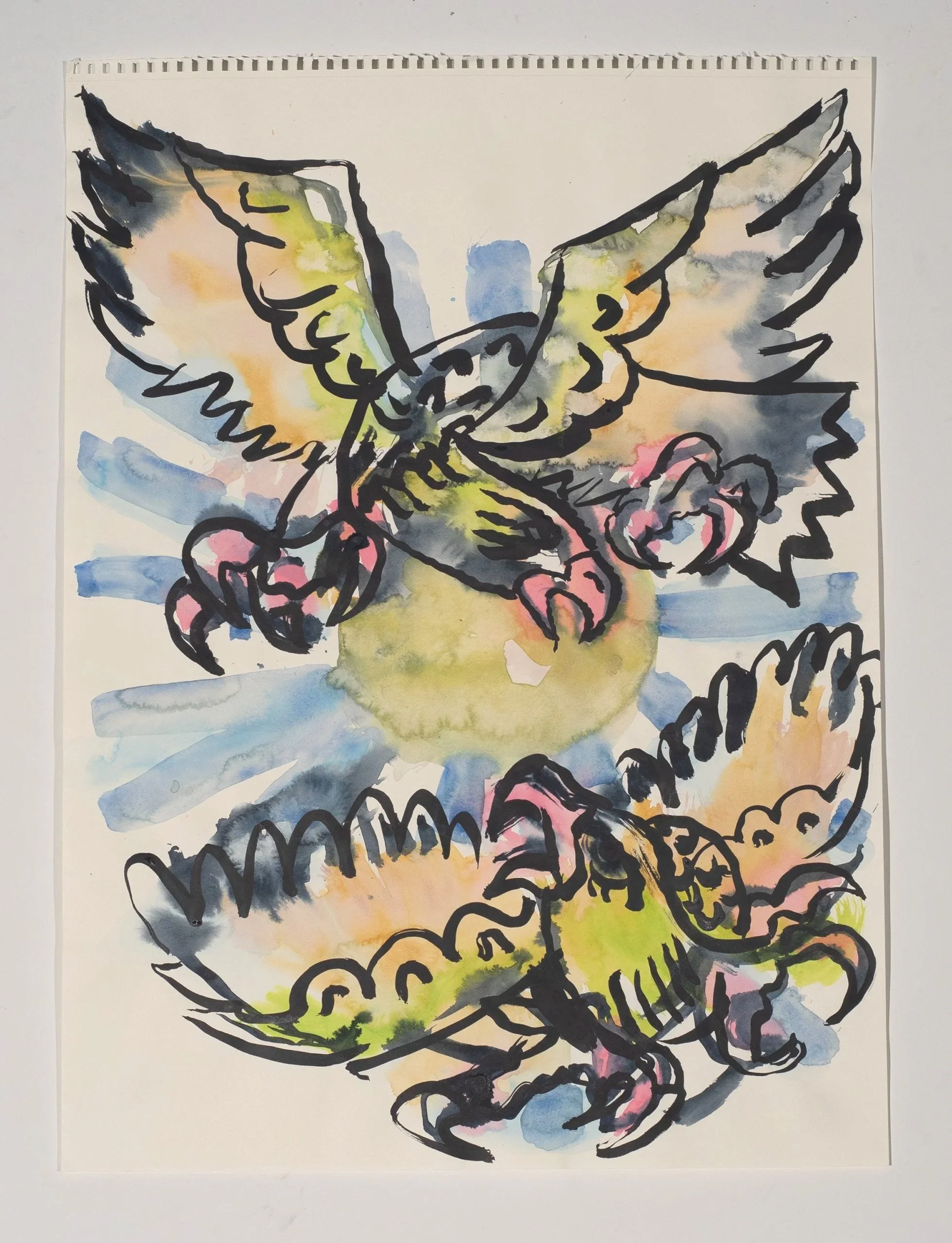 2025, watercolor on paper, 24 x 18 in.