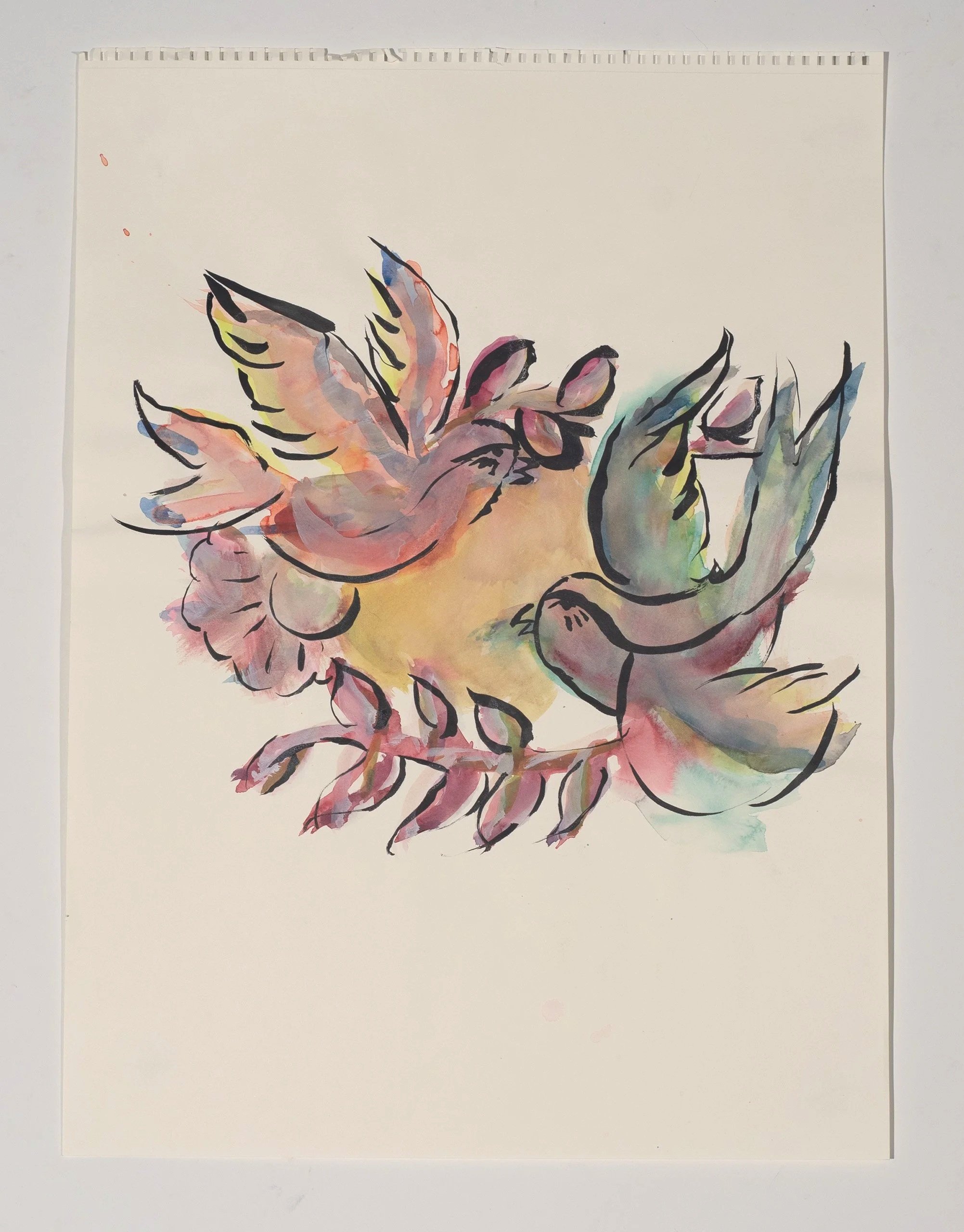 2025, watercolor on paper, 24 x 18 in.