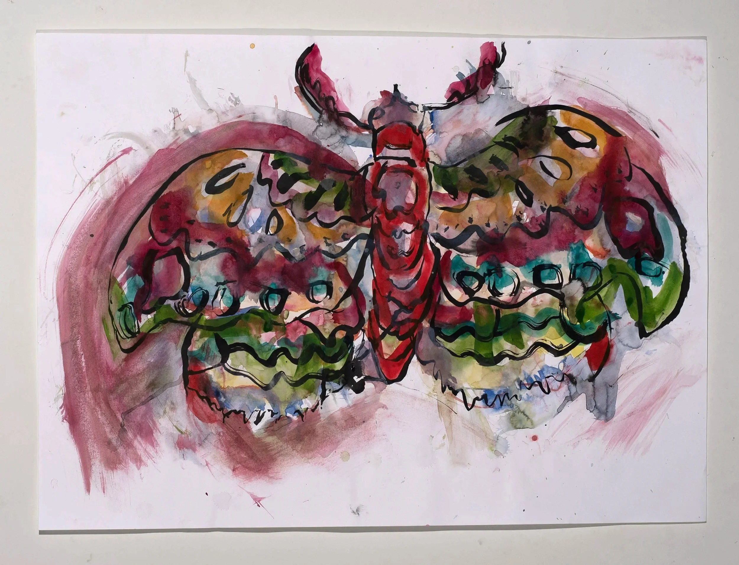 2025, watercolor on paper, 22 x 30 in.