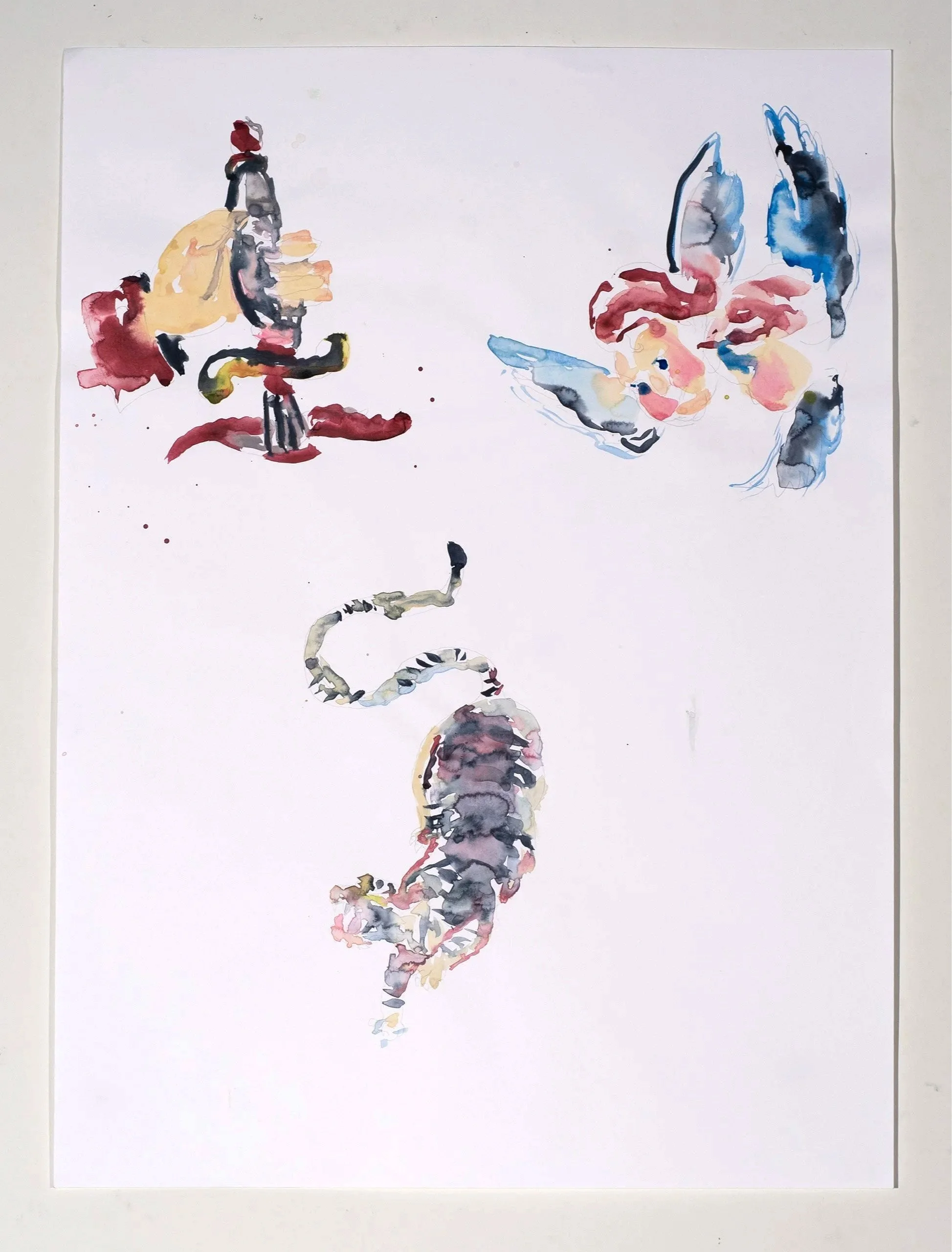 2025, watercolor on paper, 30 x 22 in.
