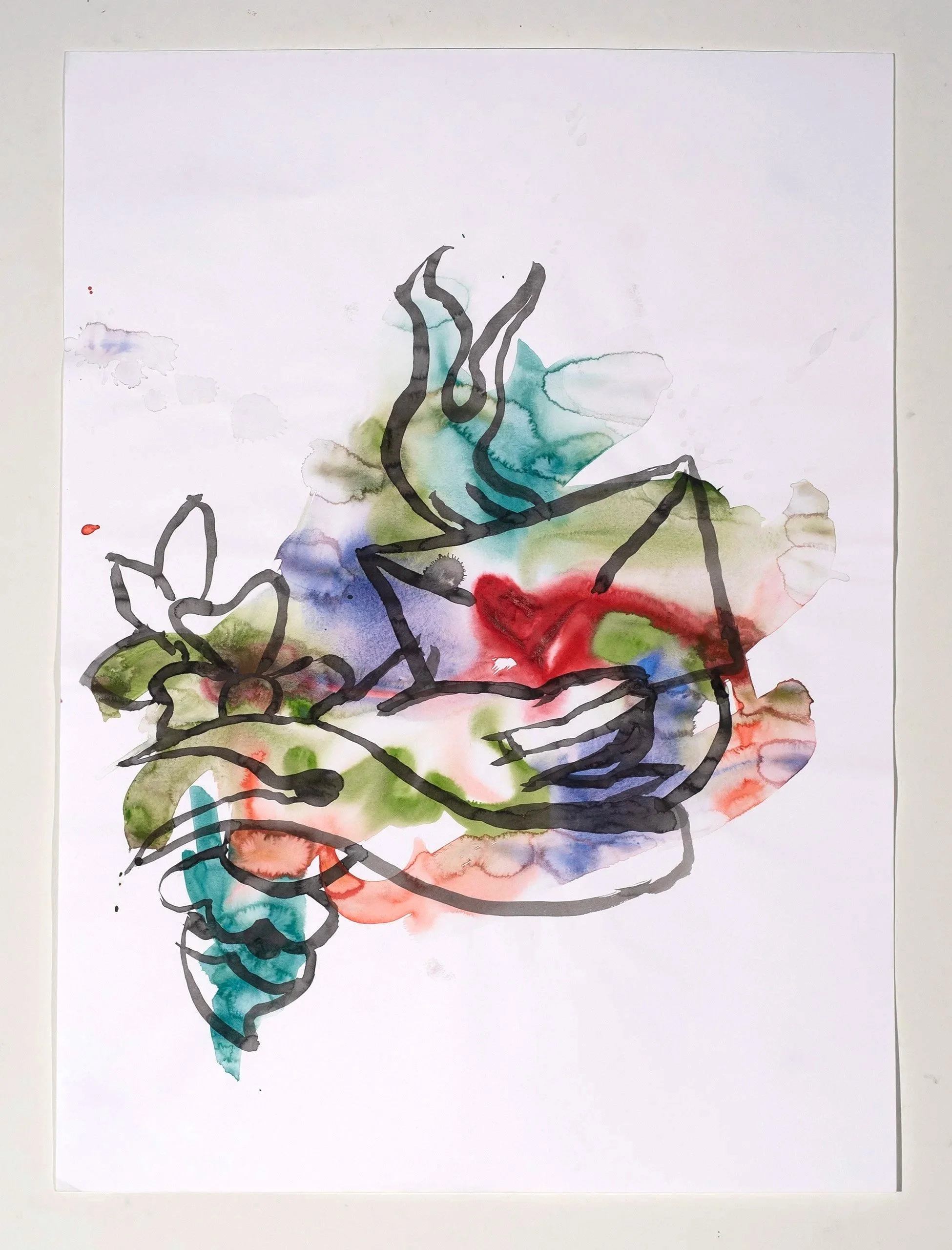 2025, watercolor on paper, 30 x 22 in.