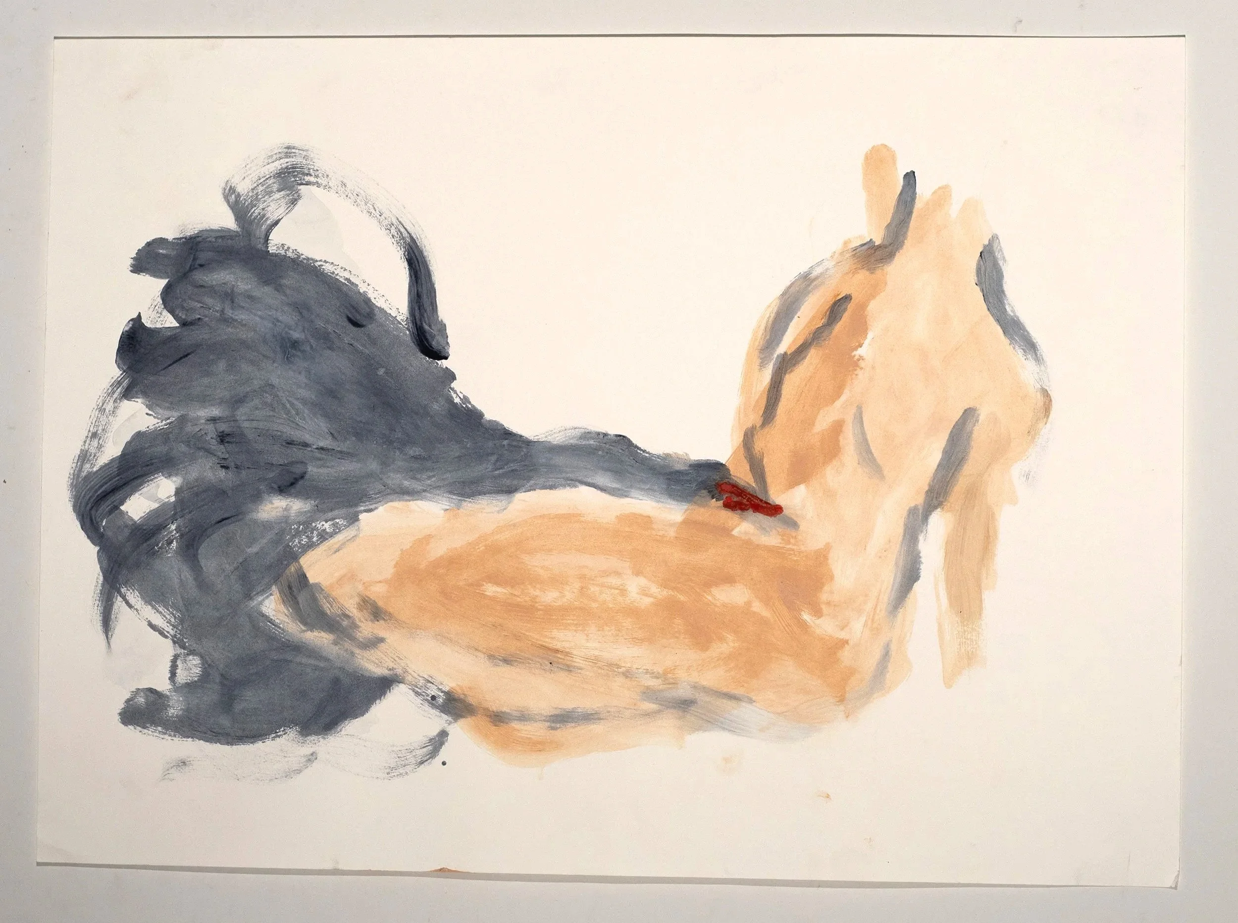 Watercolor, gouache, and monotype on paper, 22 x 30 in.