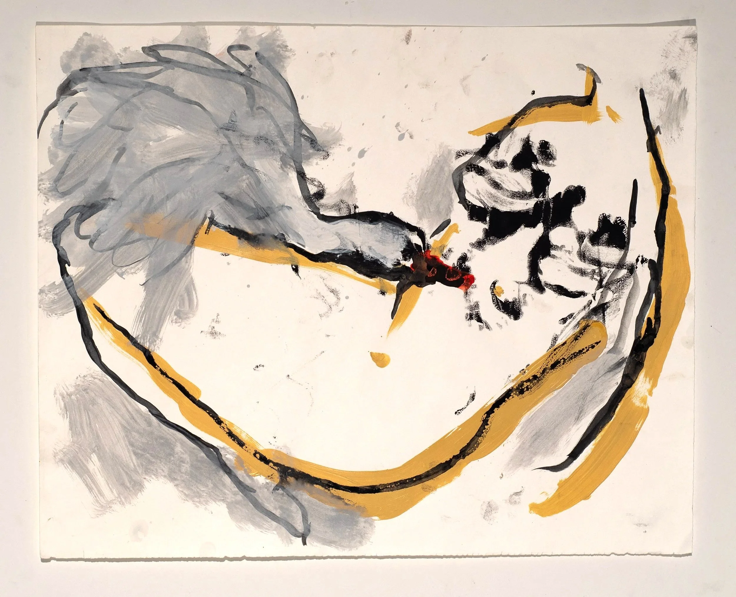 Watercolor, gouache, and monotype on paper, 11 x 15 in.