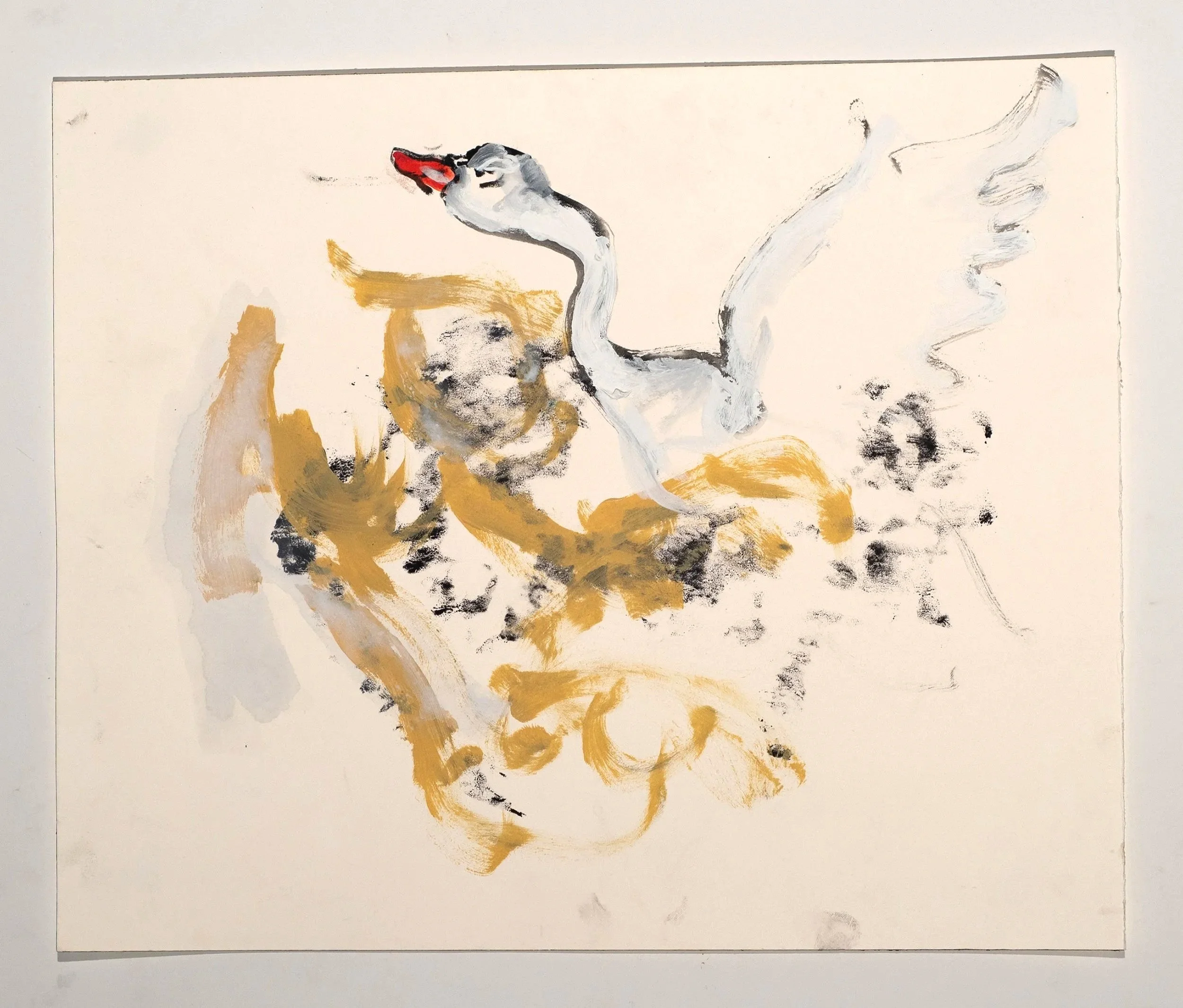 Watercolor, gouache, and monotype on paper, 11 x 15 in.