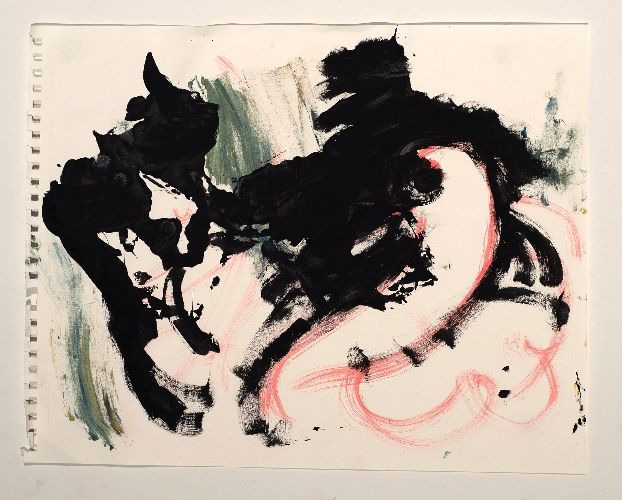 Watercolor, gouache, and monotype on paper, 11 x 15 in.