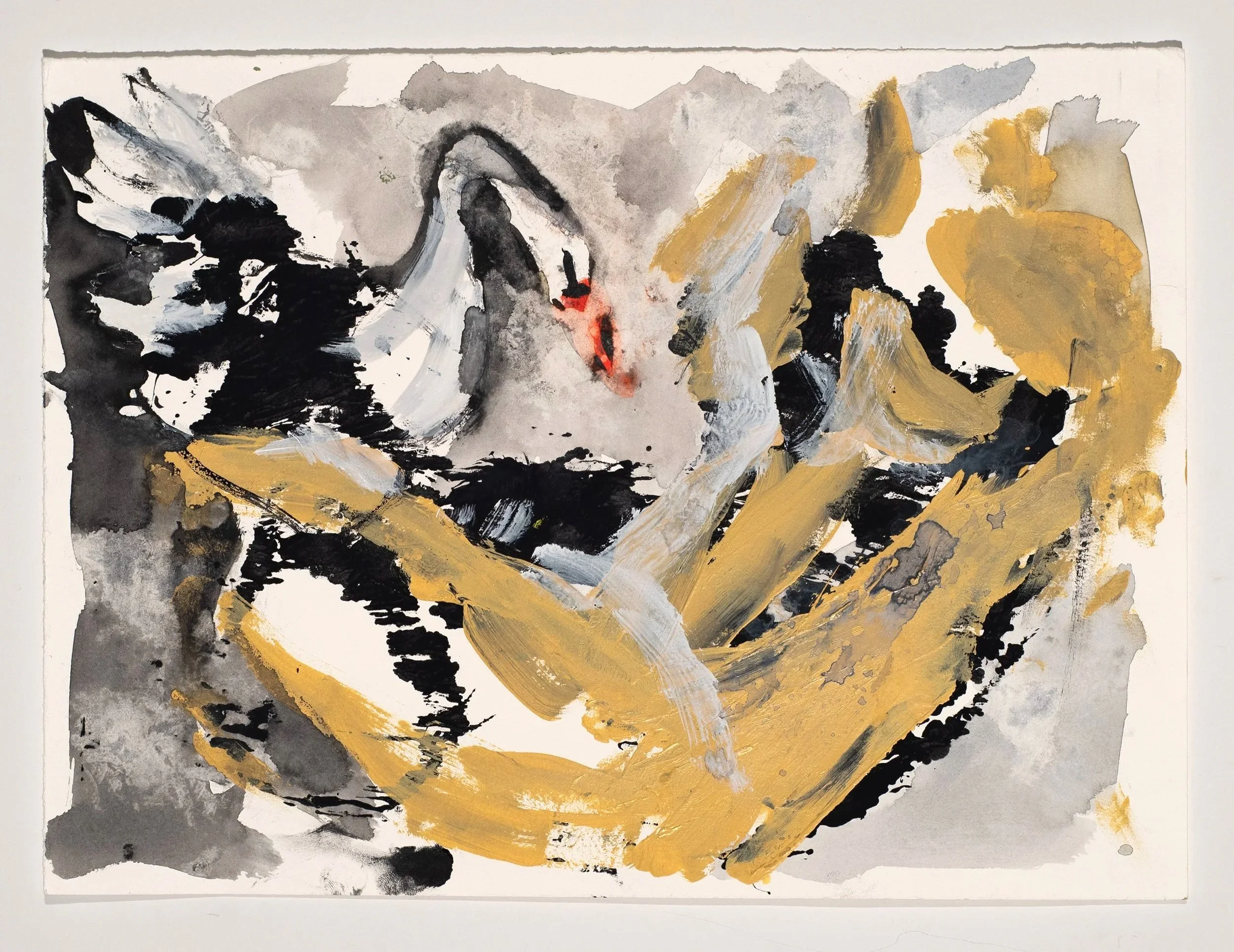 Watercolor, gouache, and monotype on paper, 11 x 15 in.