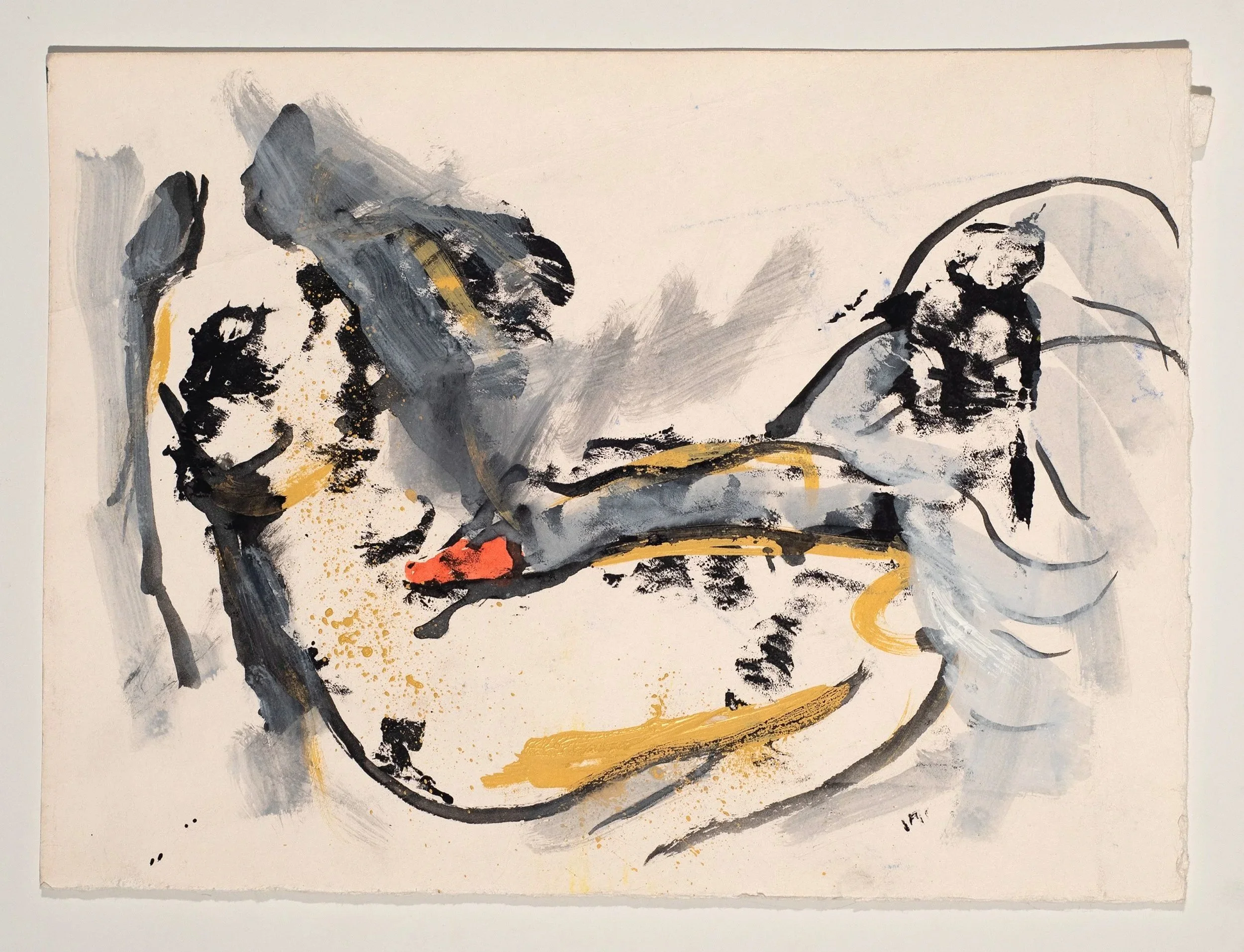 Watercolor, gouache, and monotype on paper, 11 x 15 in.