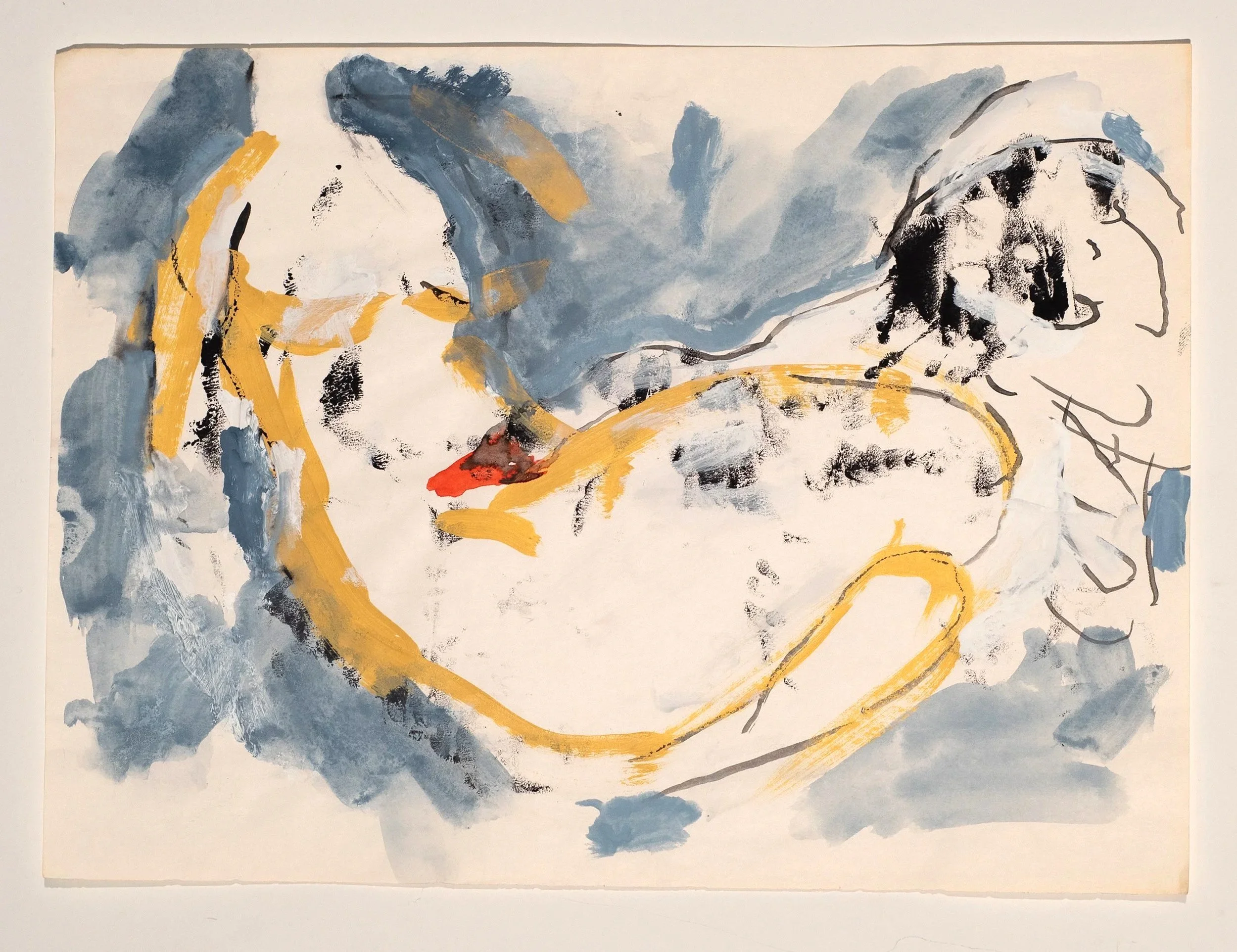 Watercolor, gouache, and monotype on paper, 11 x 15 in.