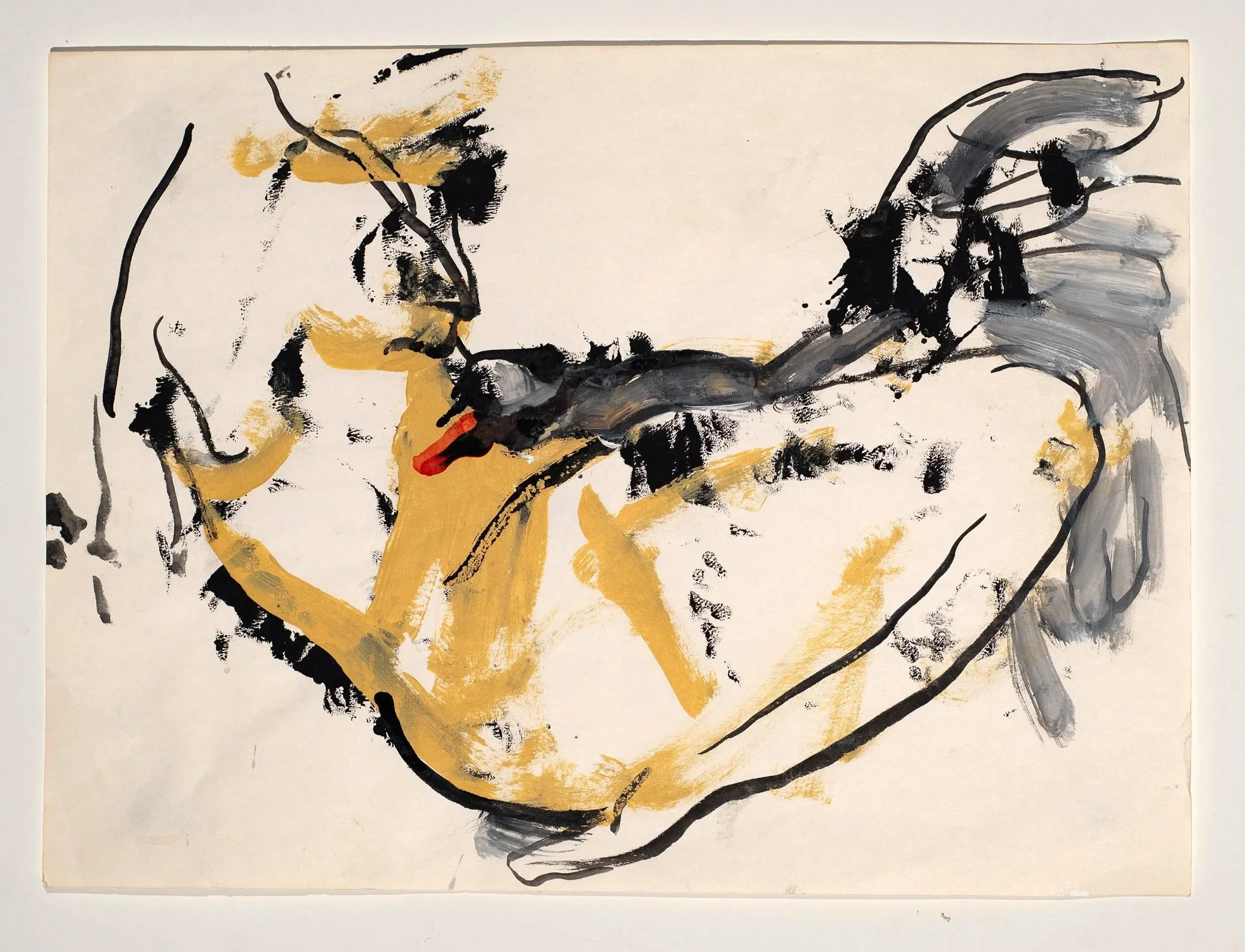 Watercolor, gouache, and monotype on paper, 11 x 15 in.