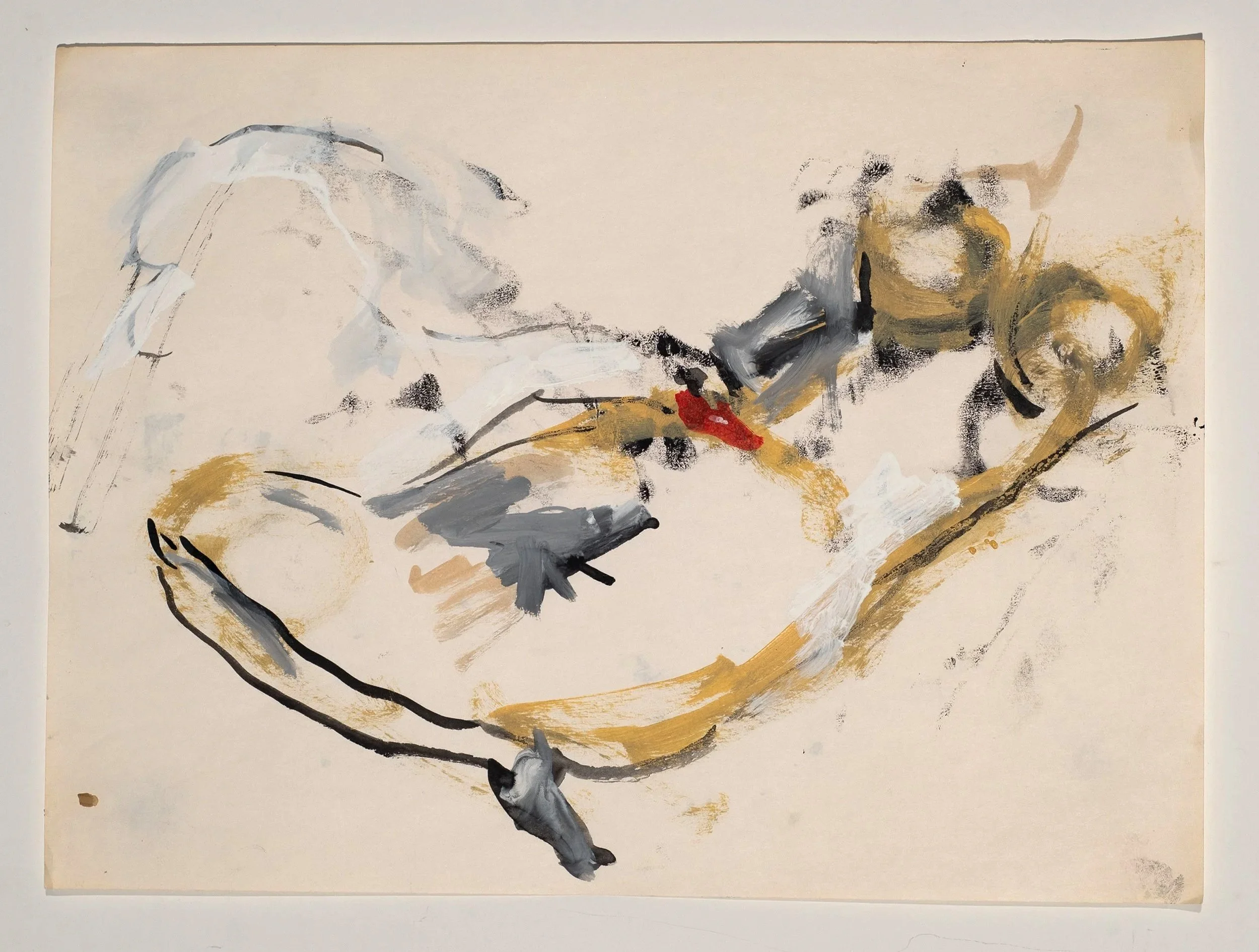 Watercolor, gouache, and monotype on paper, 11 x 15 in.