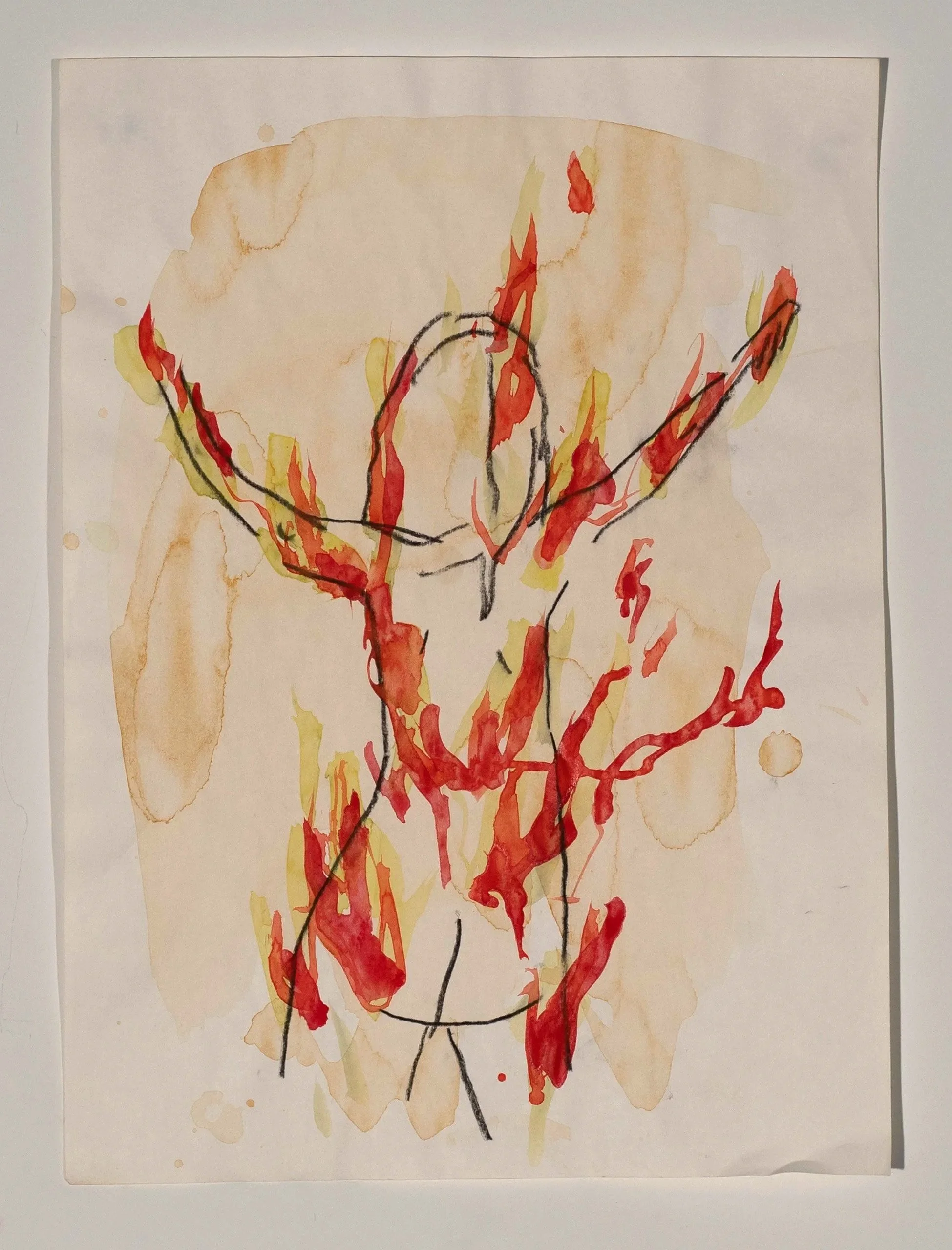 2026, watercolor on paper, 14 x 10 in.