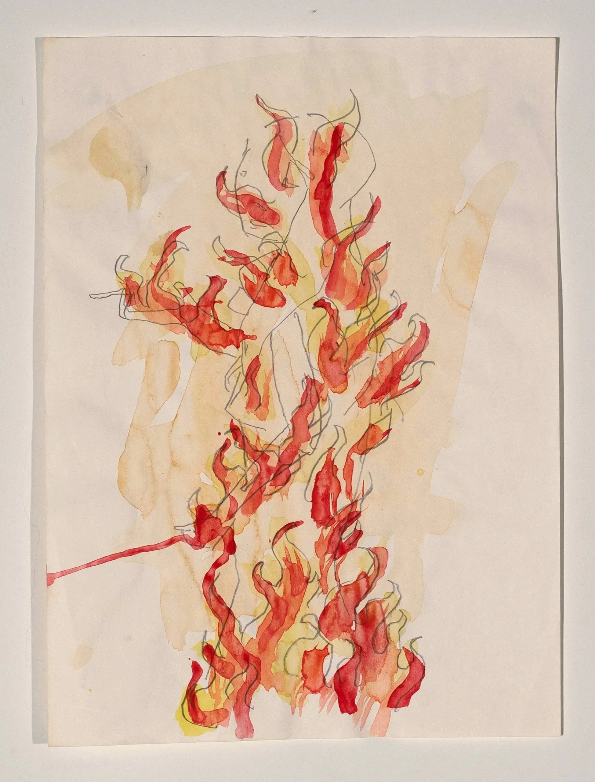 2026, watercolor on paper, 14 x 10 in.