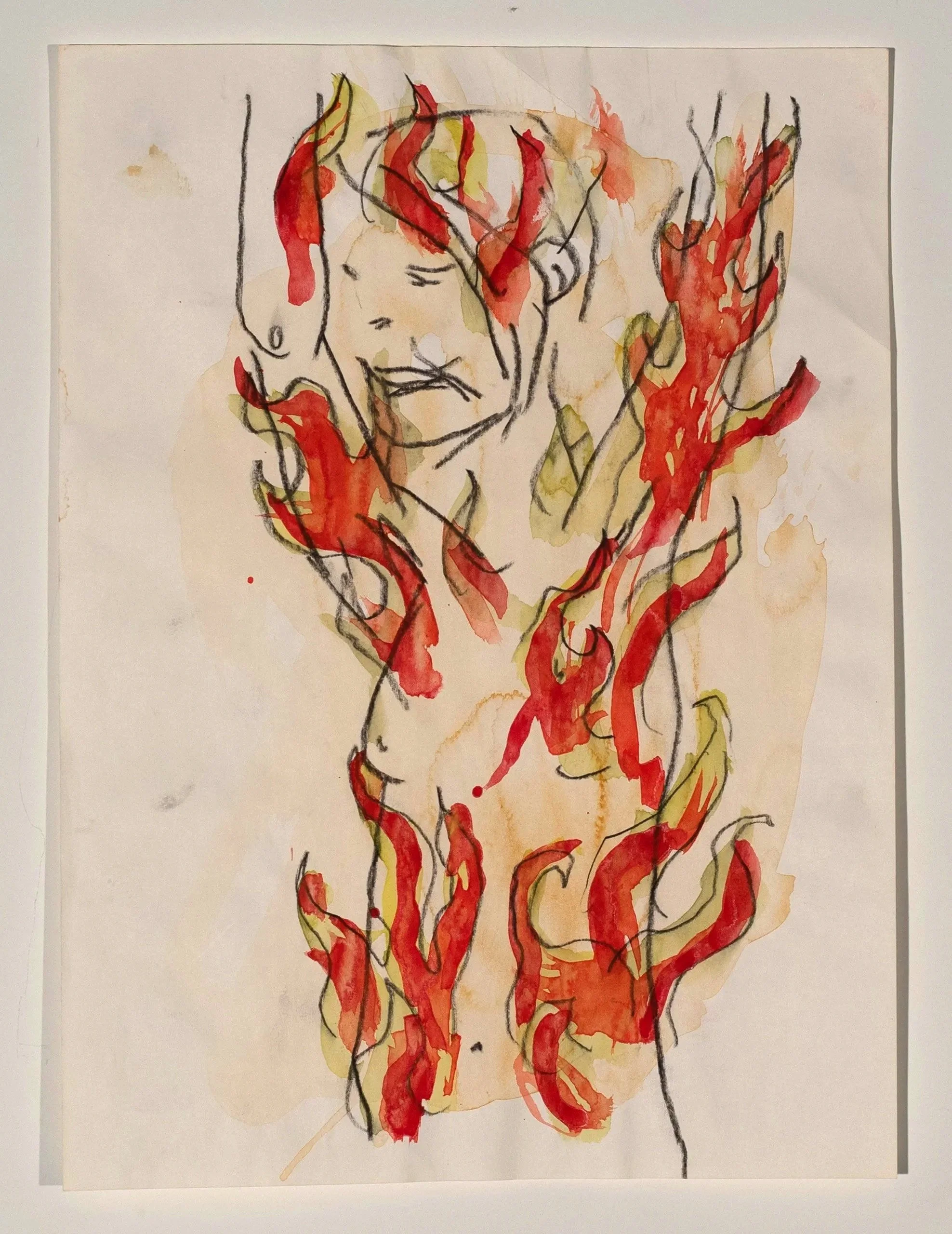 2026, watercolor on paper, 14 x 10 in.