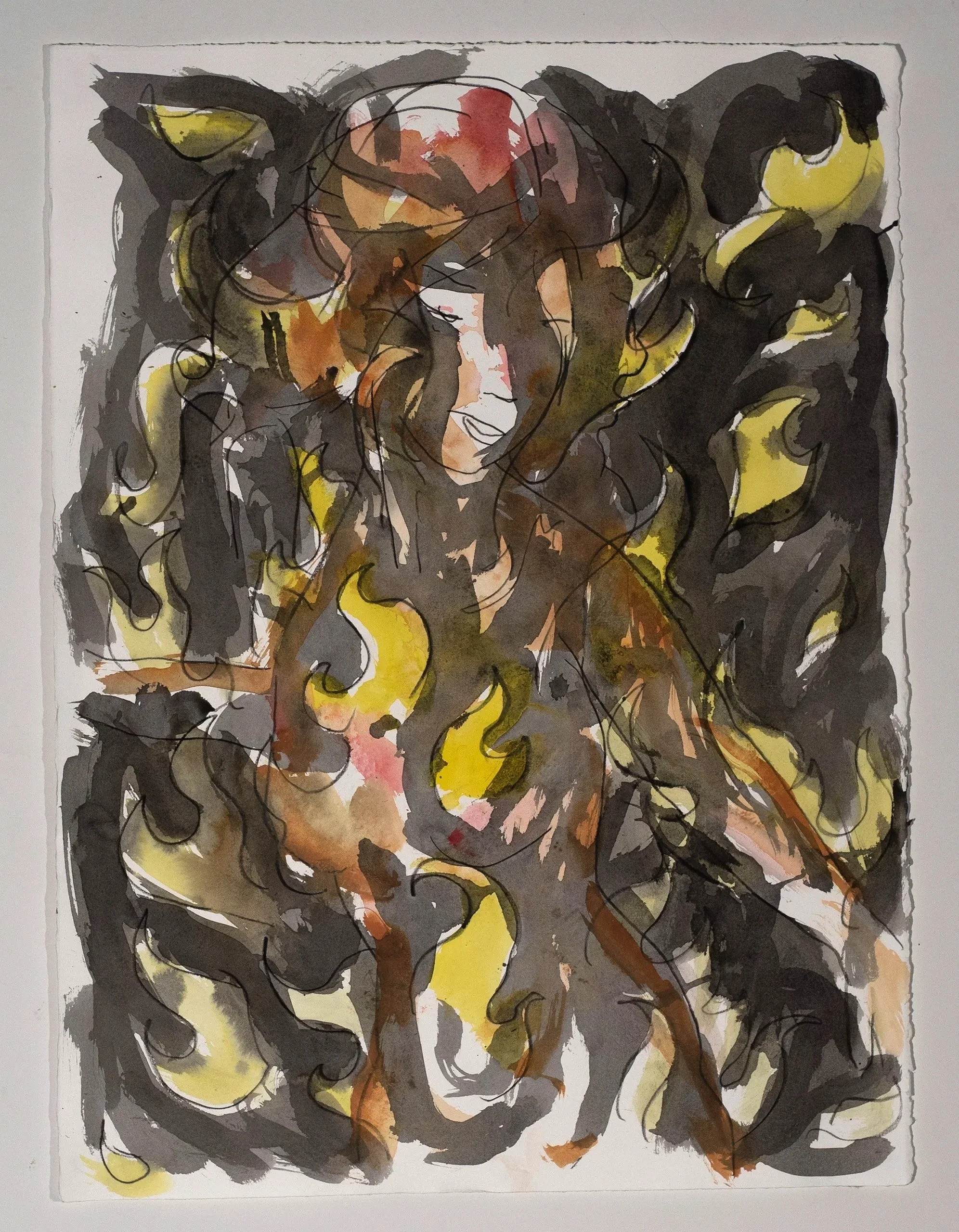 2026, watercolor on paper, 30 x 22 in.