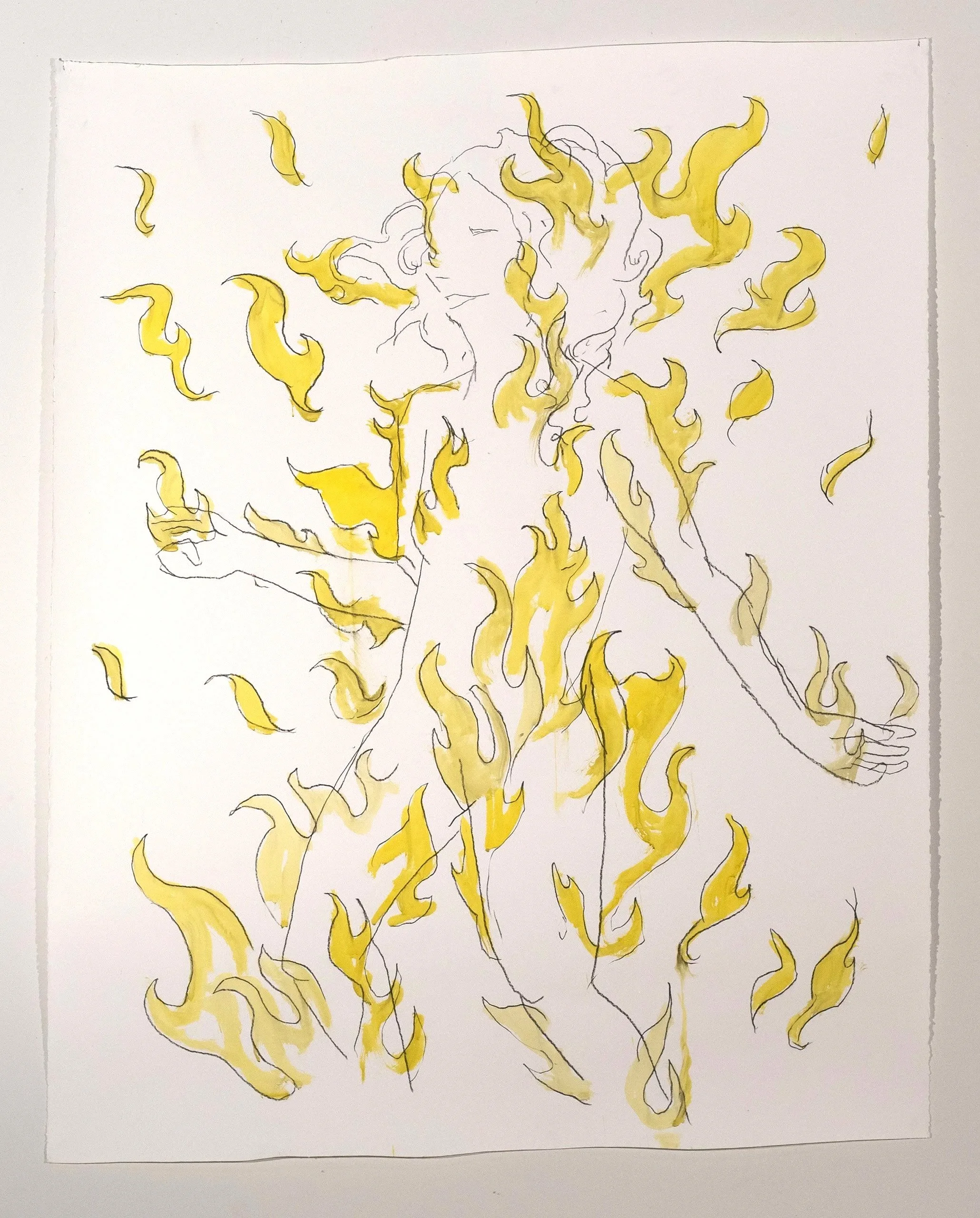 2026, watercolor on paper, 63 x 50 in.
