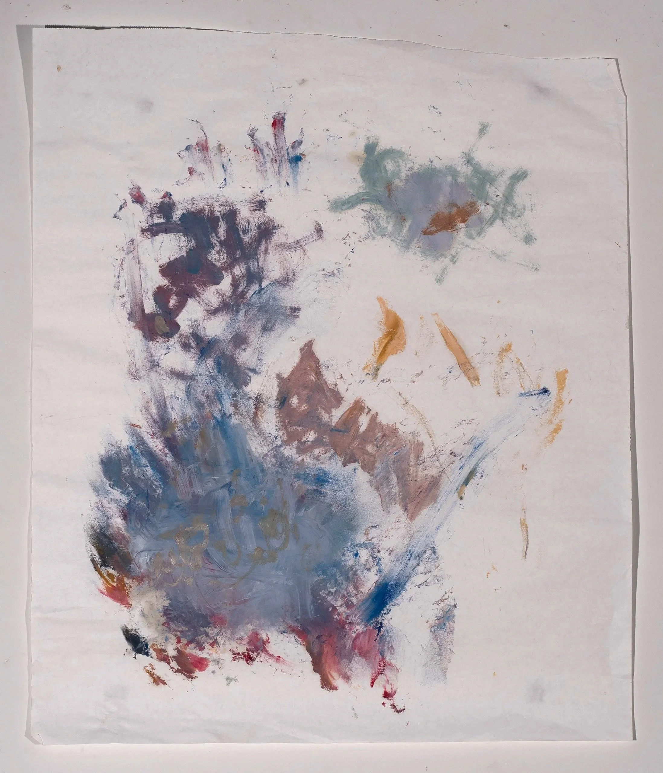 2025, oil on paper, 32 x 27 in.