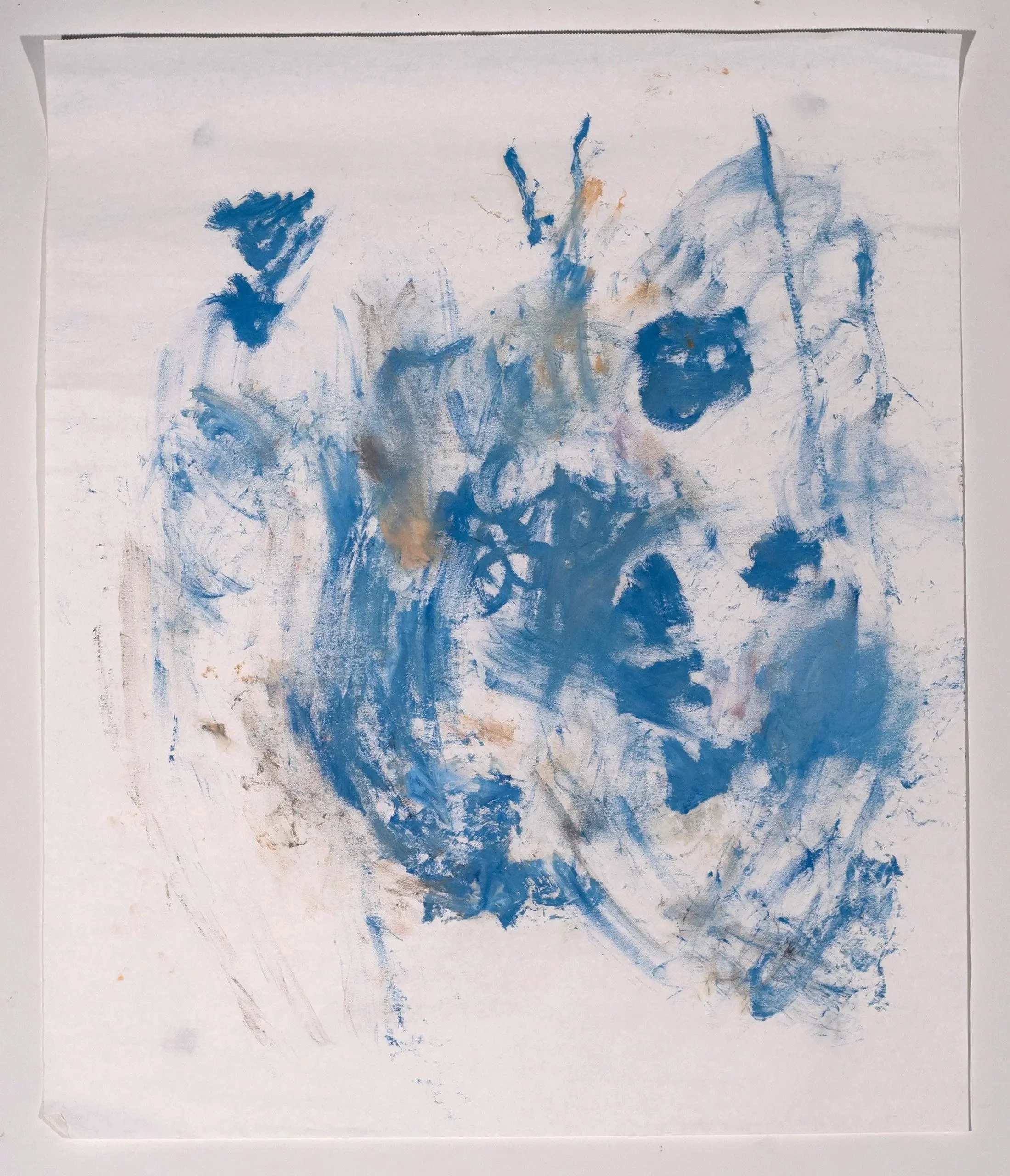 2025, oil on paper, 32 x 27 in.