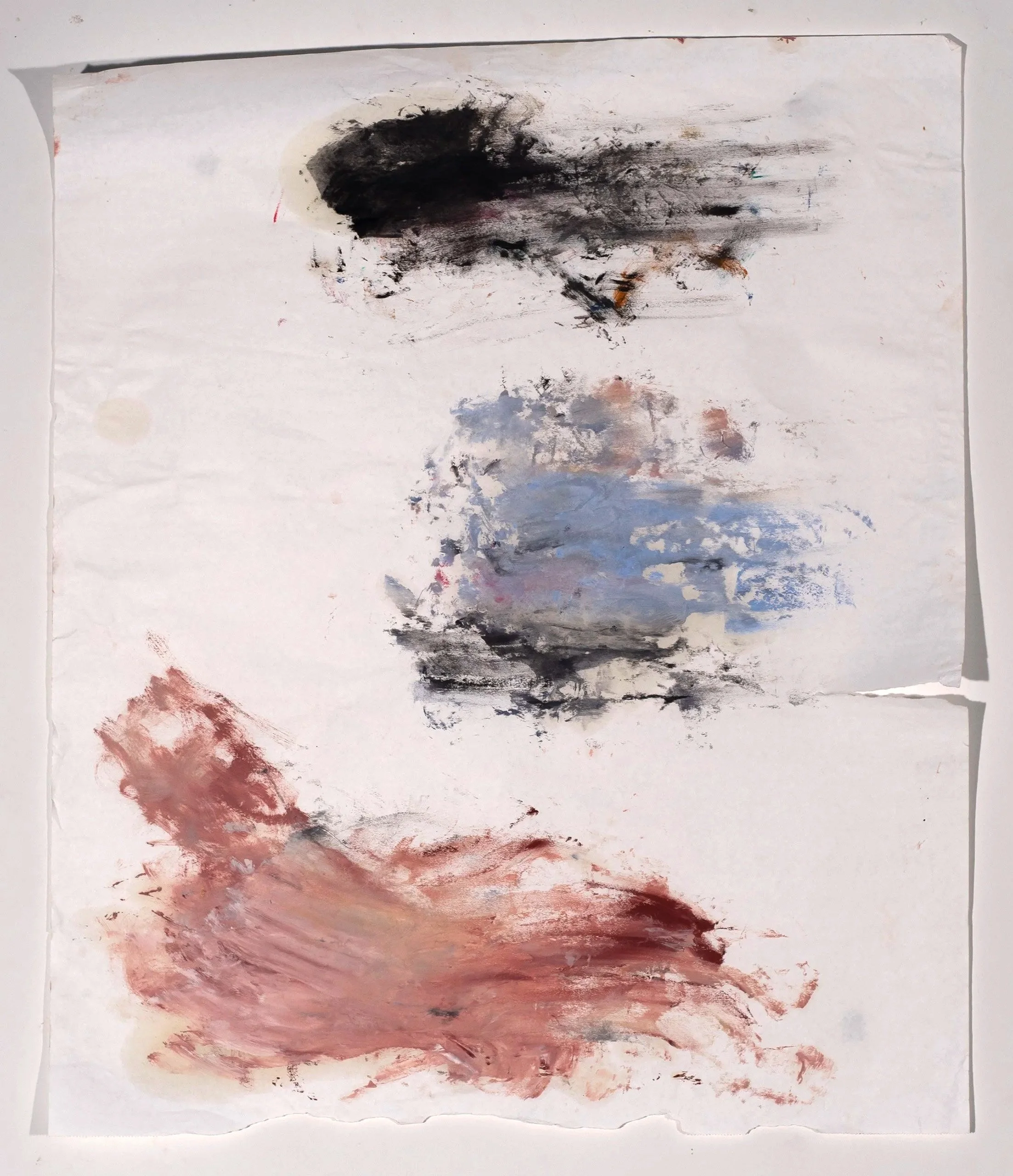 2025, oil on paper, 32 x 27 in.