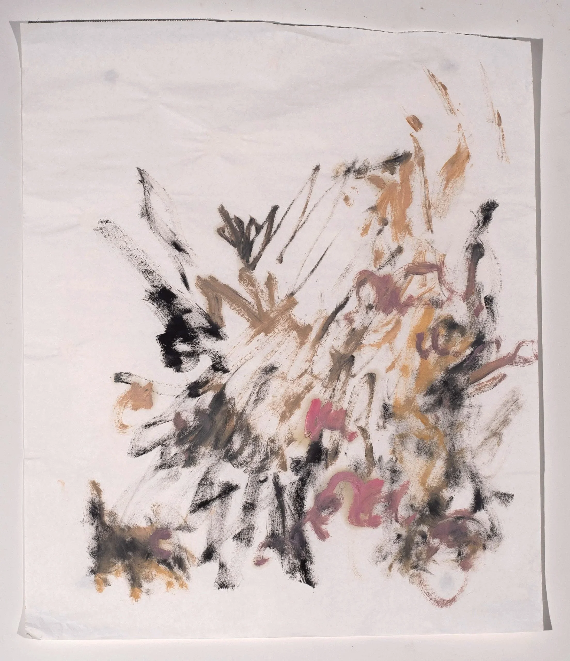 2025, oil on paper, 32 x 27 in.