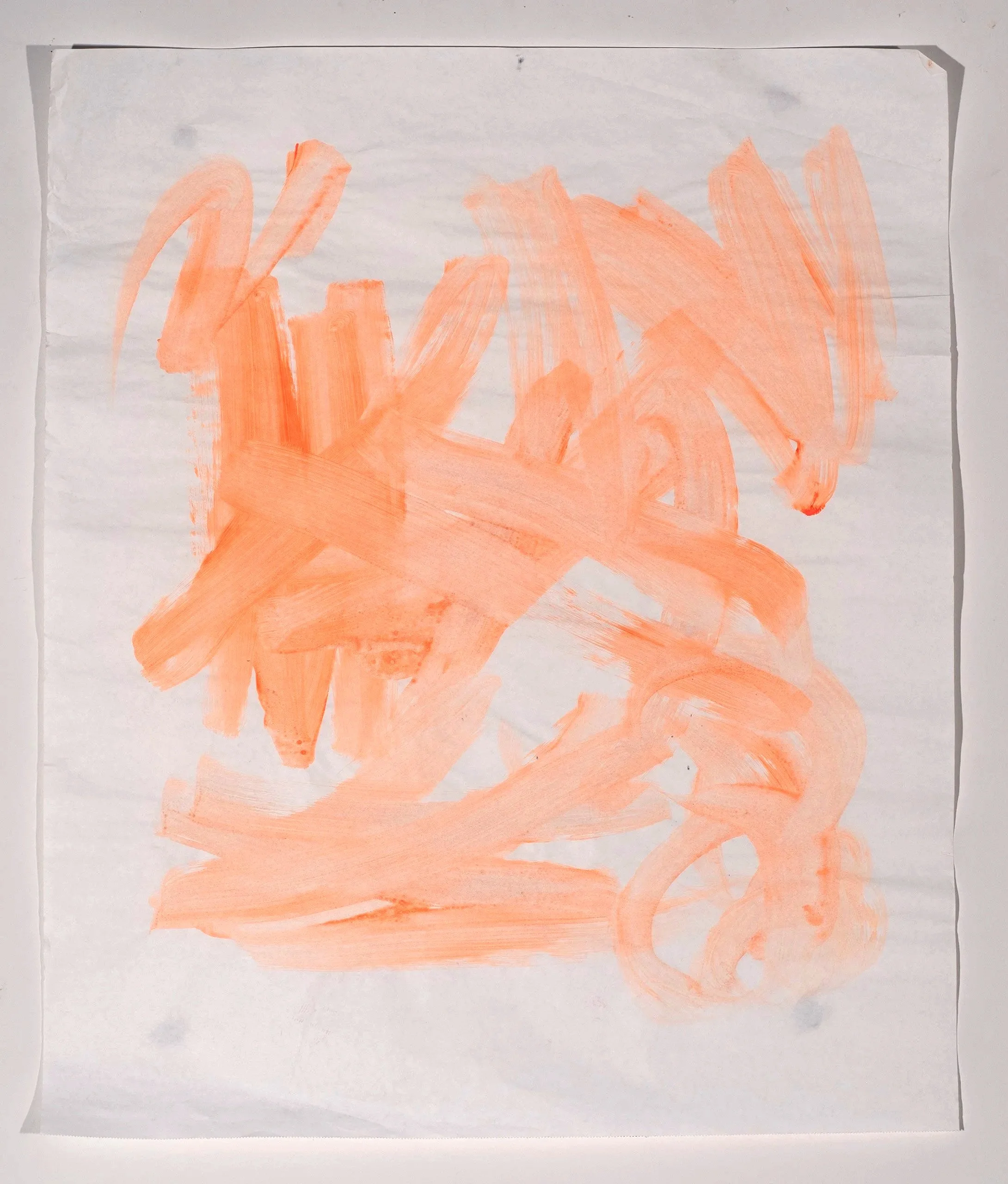 2025, oil on paper, 32 x 27 in.