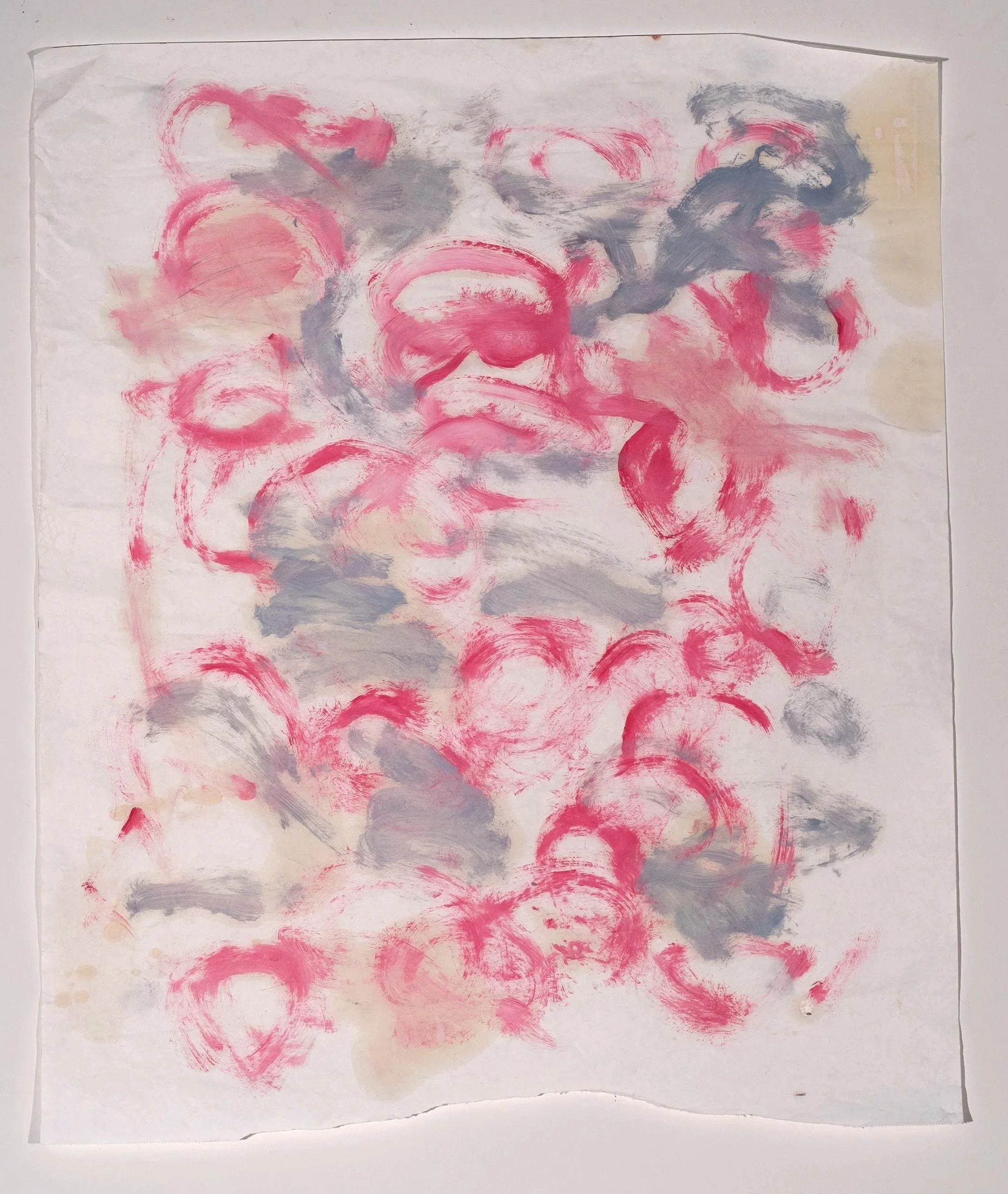 2025, oil on paper, 32 x 27 in.