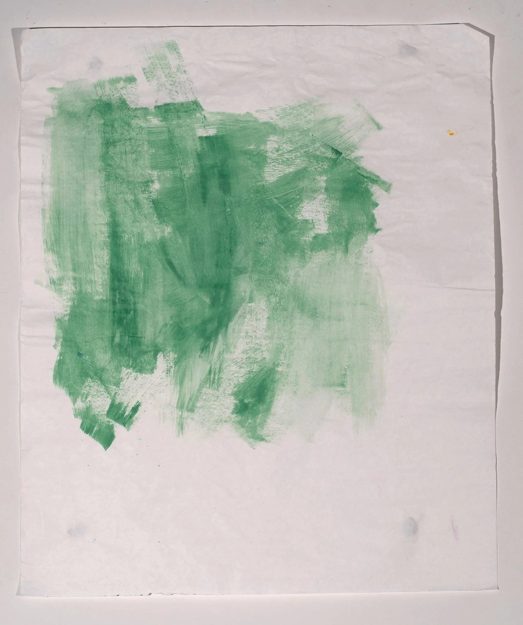 2025, oil on paper, 32 x 27 in.