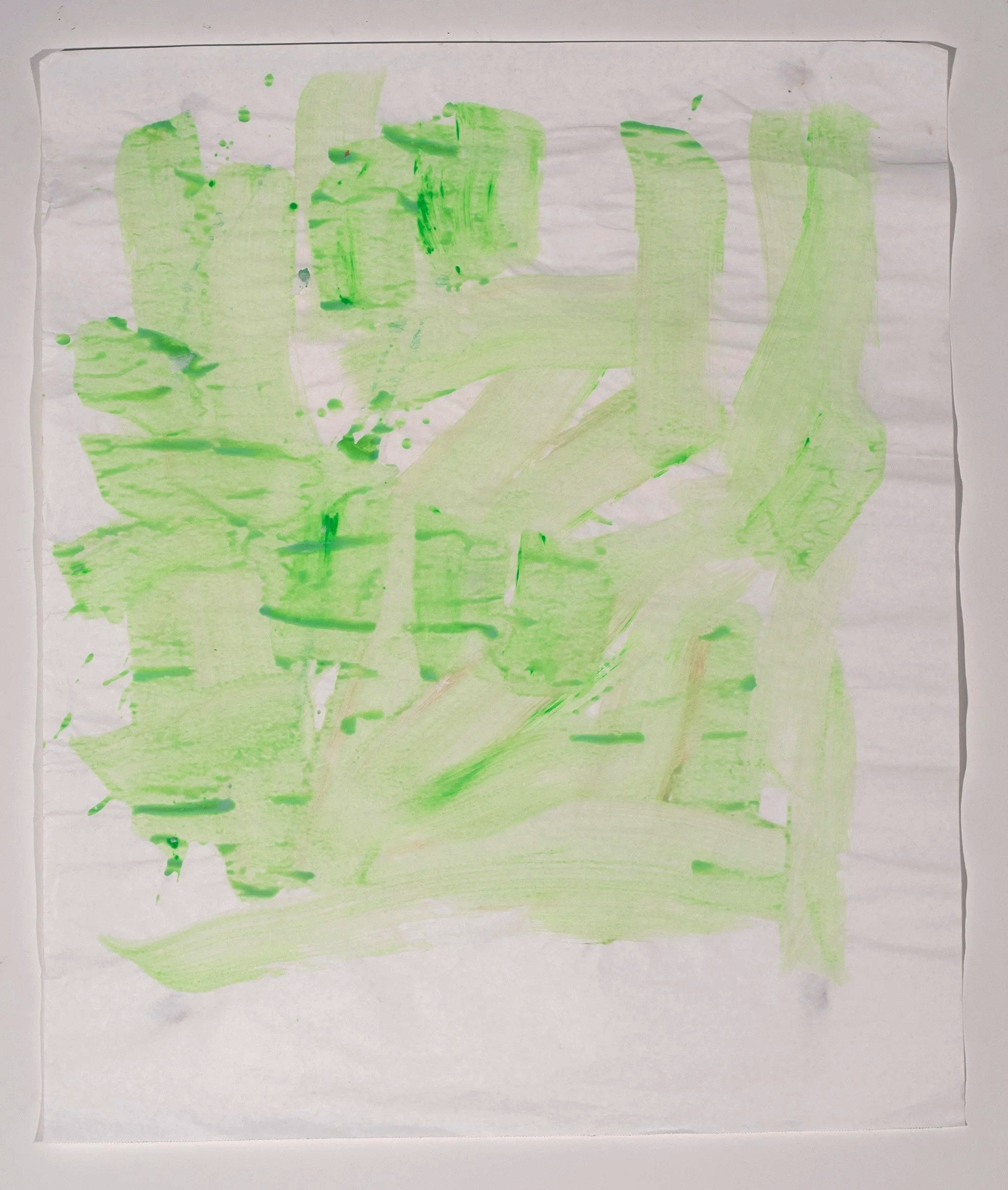 2025, oil on paper, 32 x 27 in.