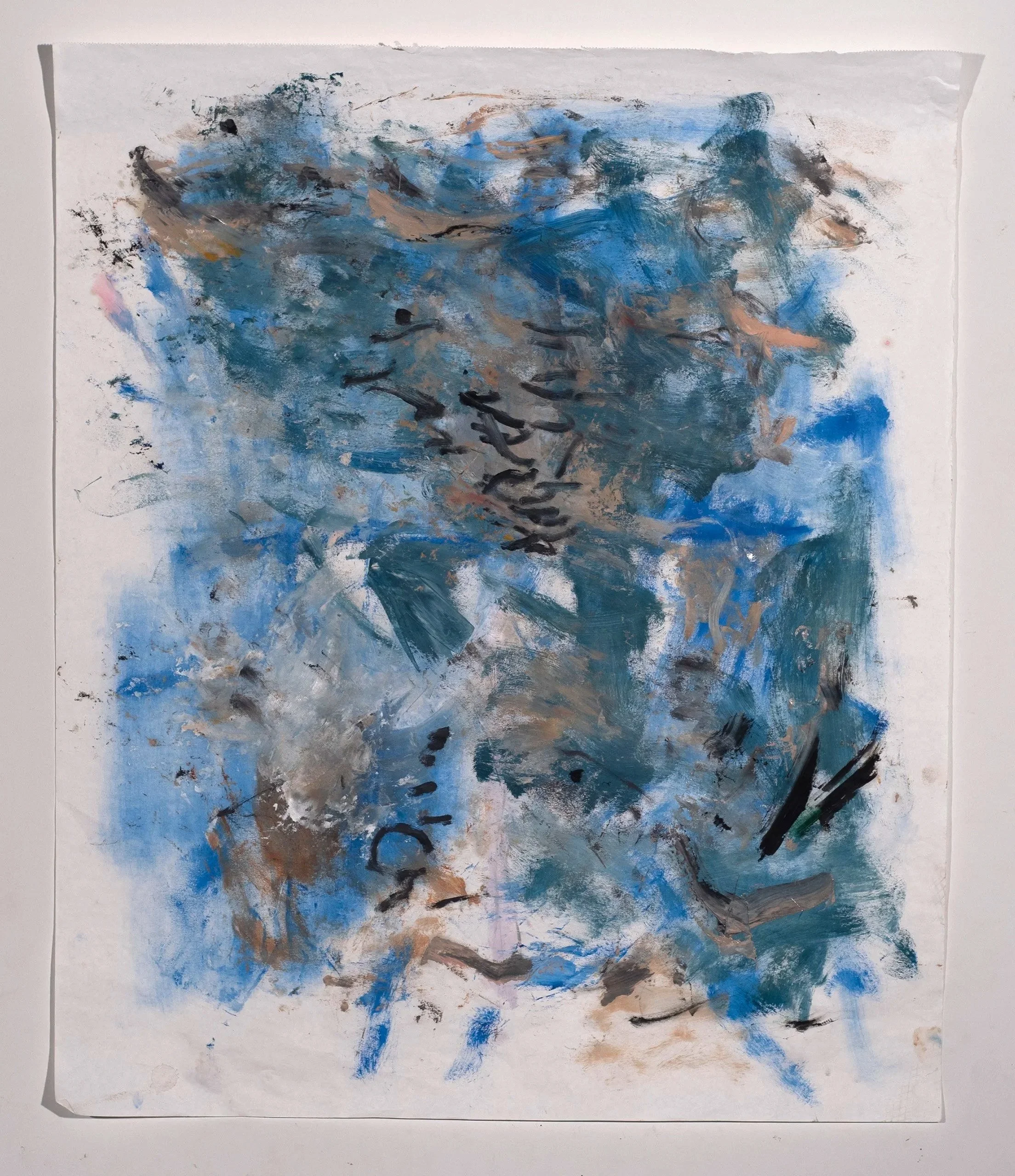 2025, oil on paper, 32 x 27 in.