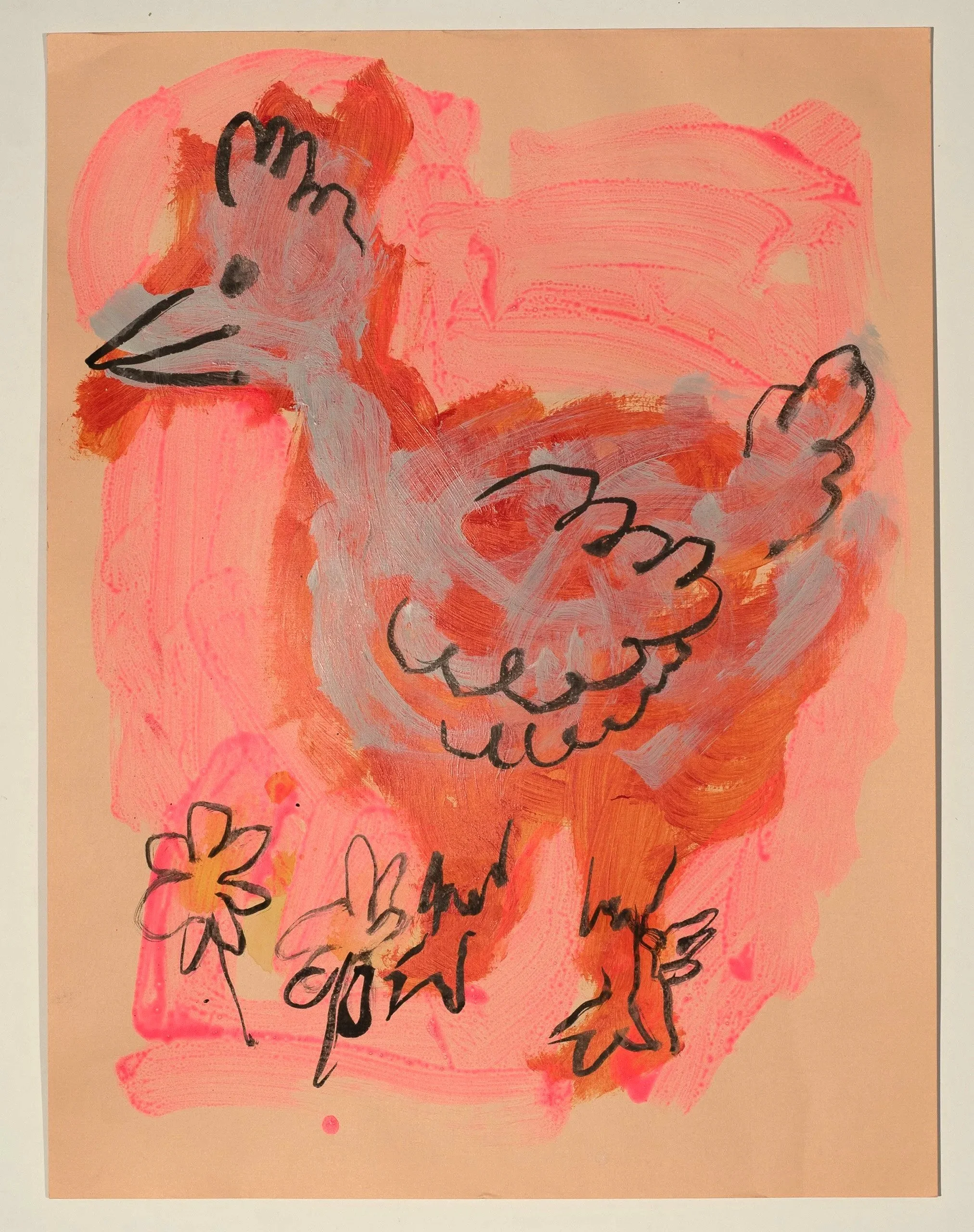 2025, acrylic on paper, 24 x 18 in.