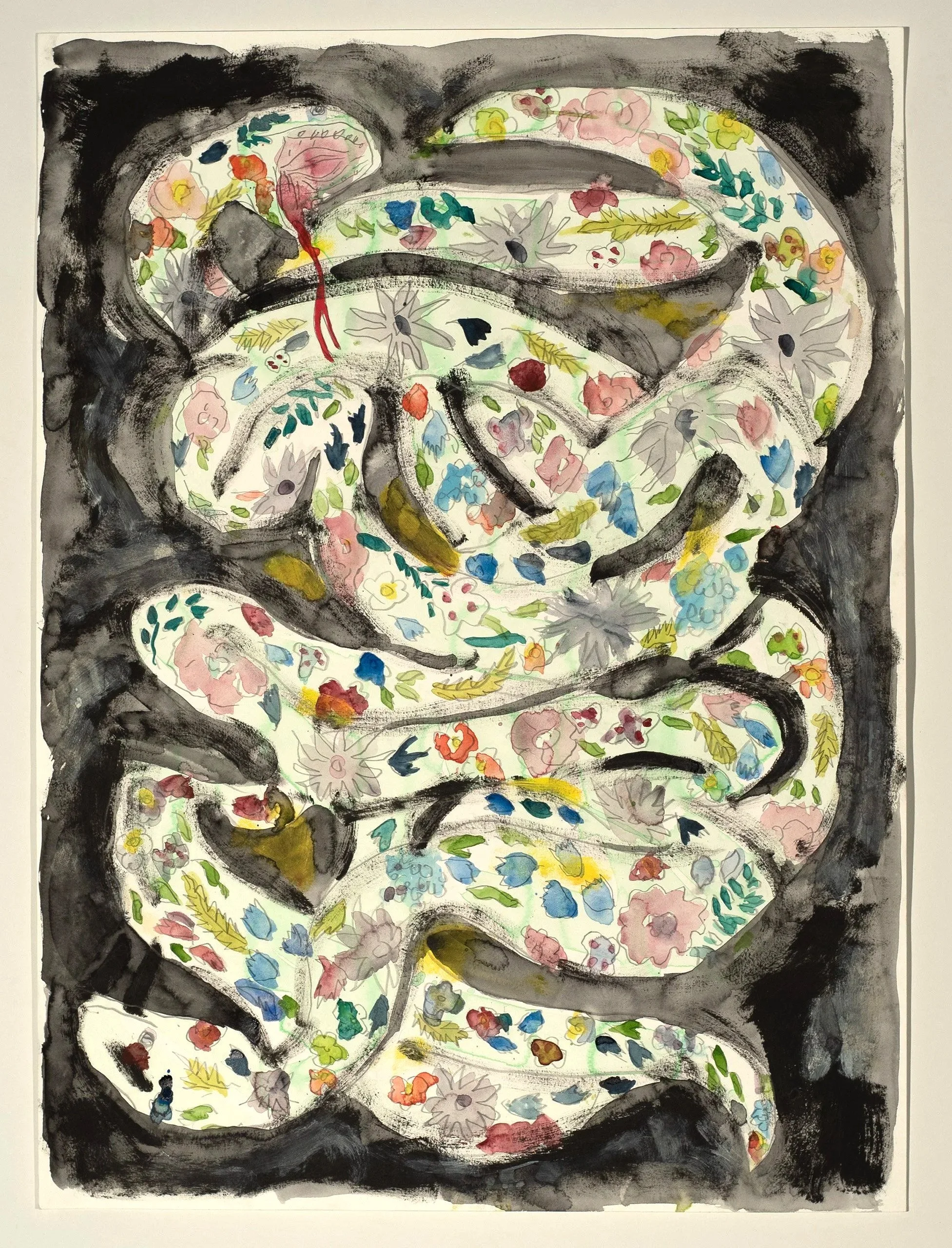 2026, watercolor on paper, 30 x 24 in.