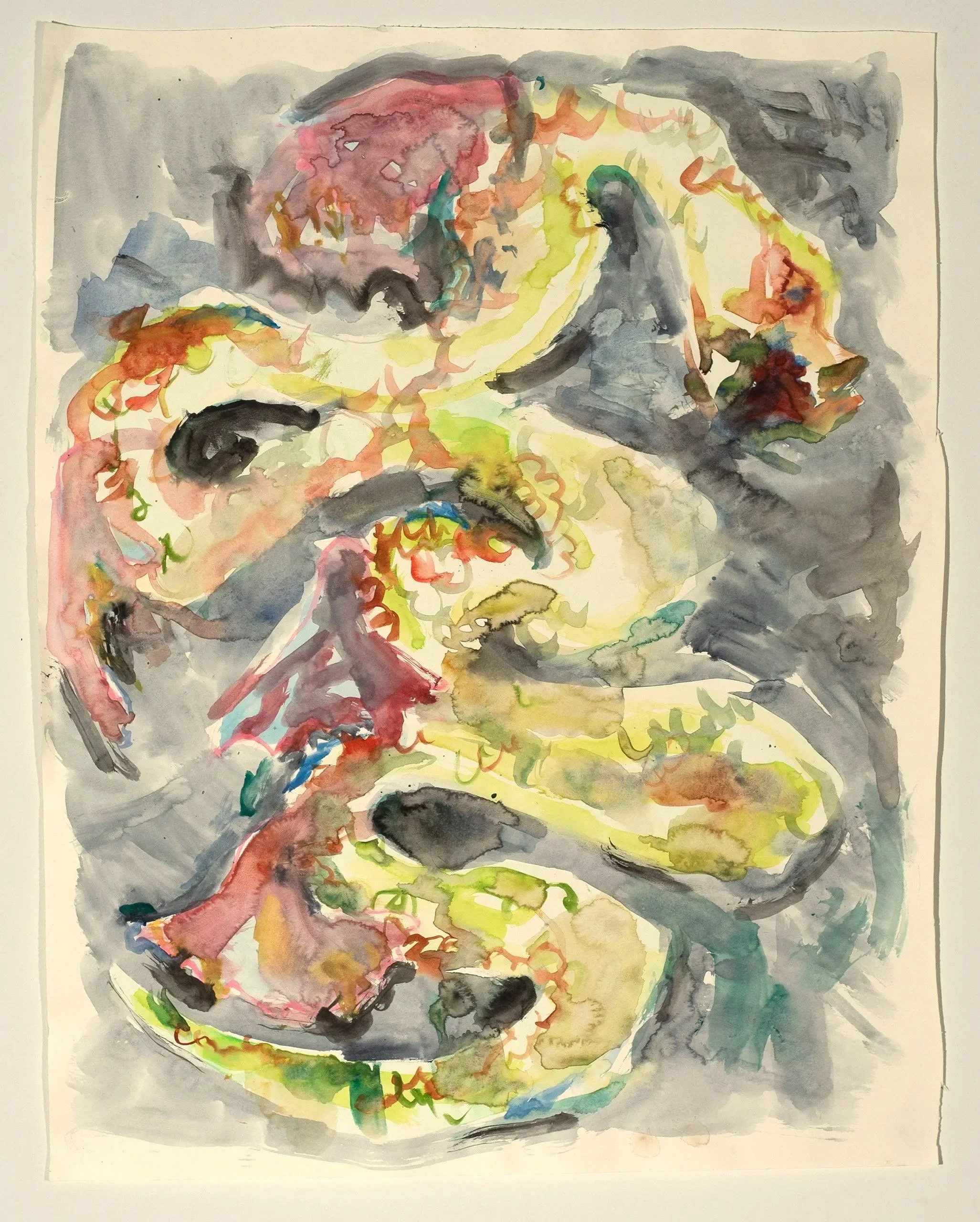 2025, watercolor on paper, 30 x 24 in.