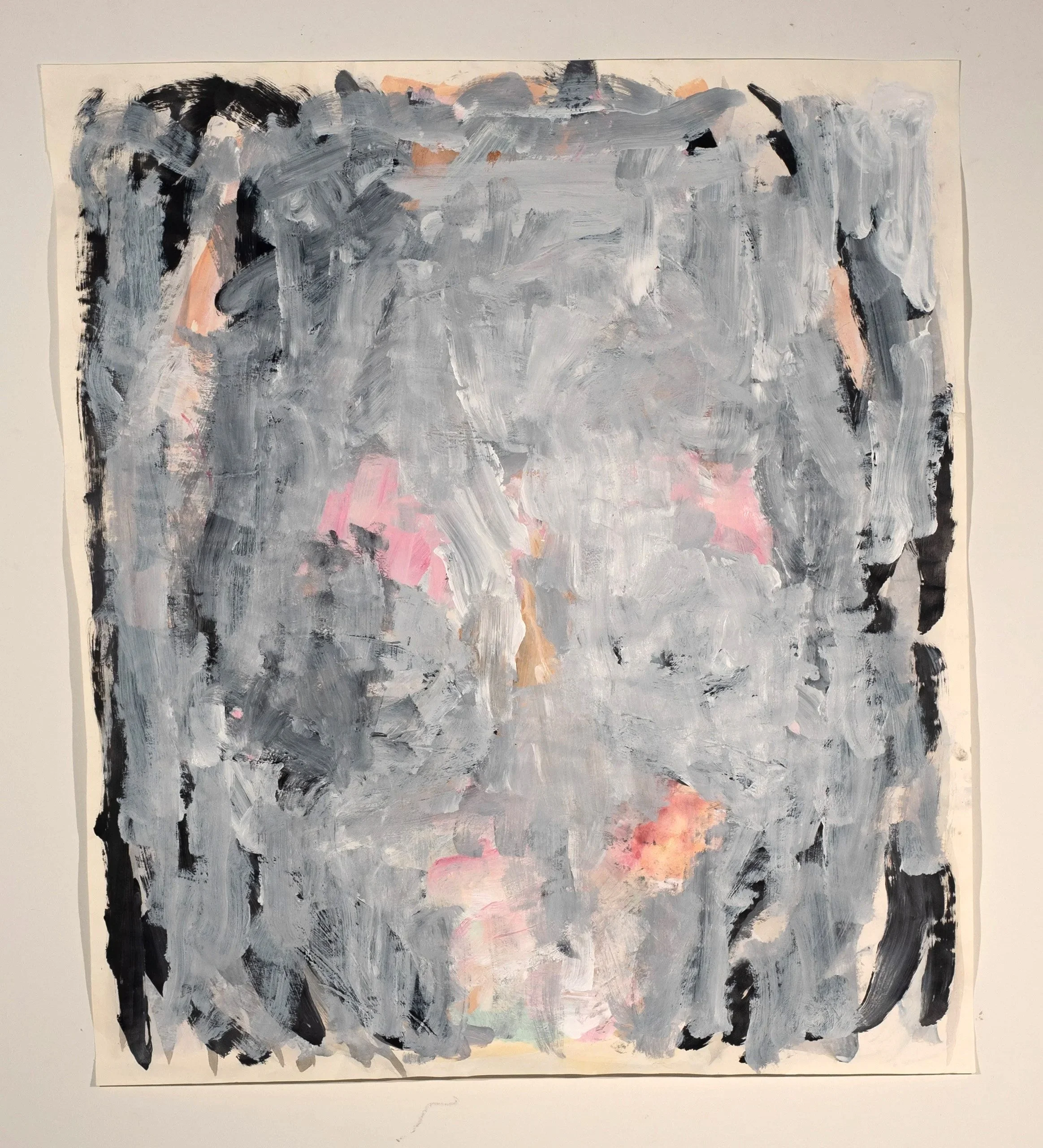 2025, acrylic on paper, 42 x 37 in.