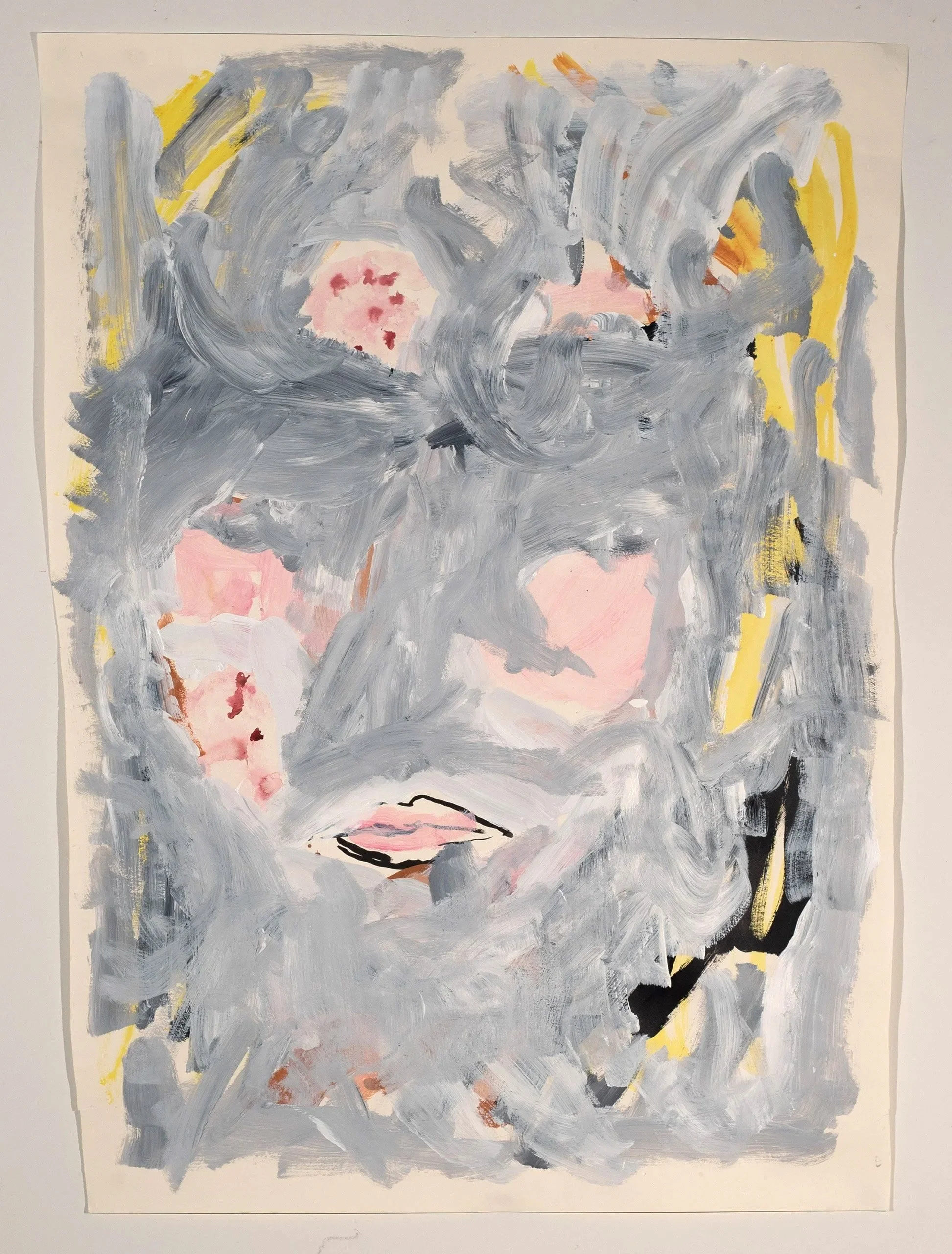2025, acrylic on paper, 42 x 30 in.