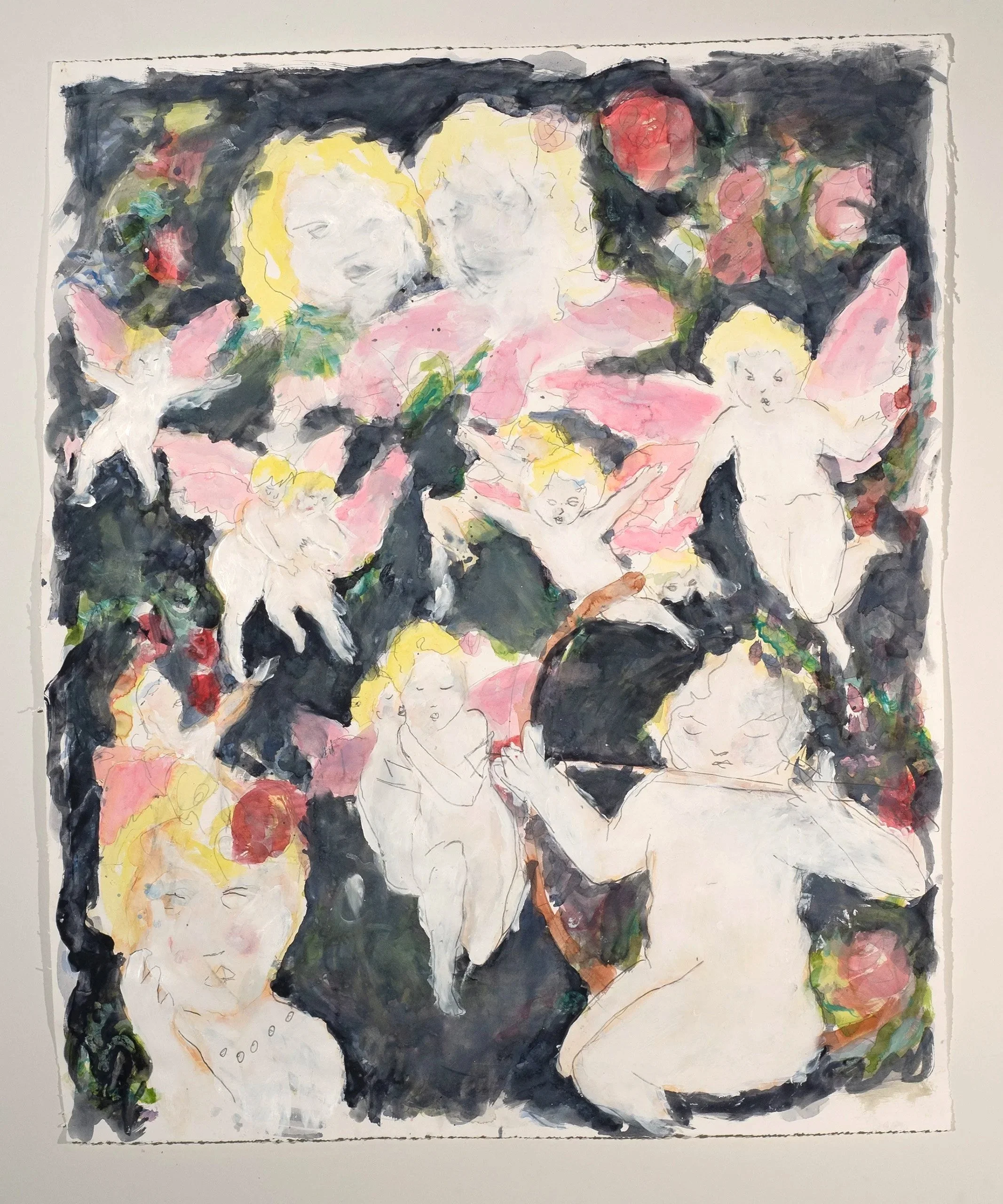 2026, mixed media on paper, 51 x 42 in.