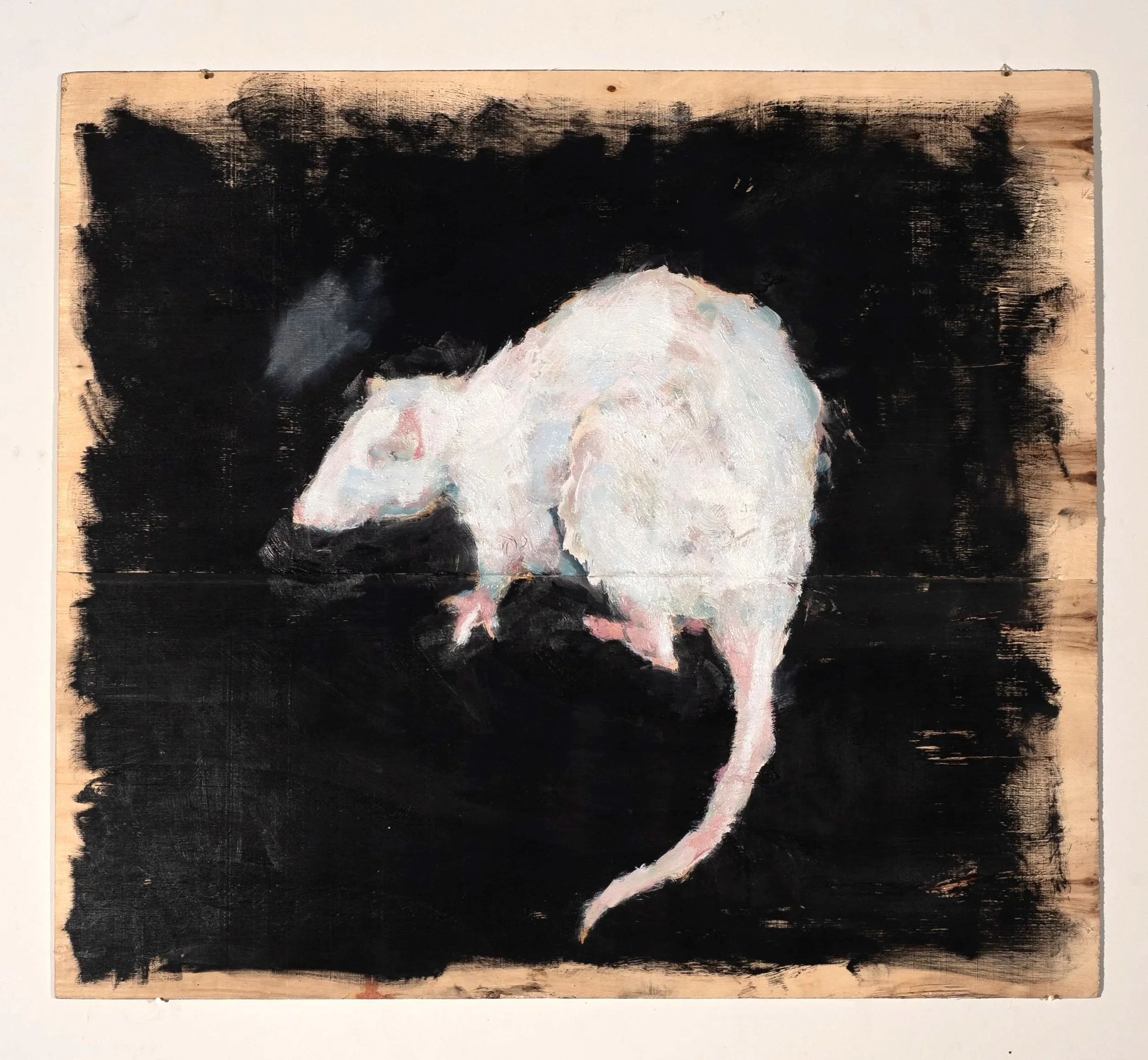 2025, oil on wood, 20 x 22 in.