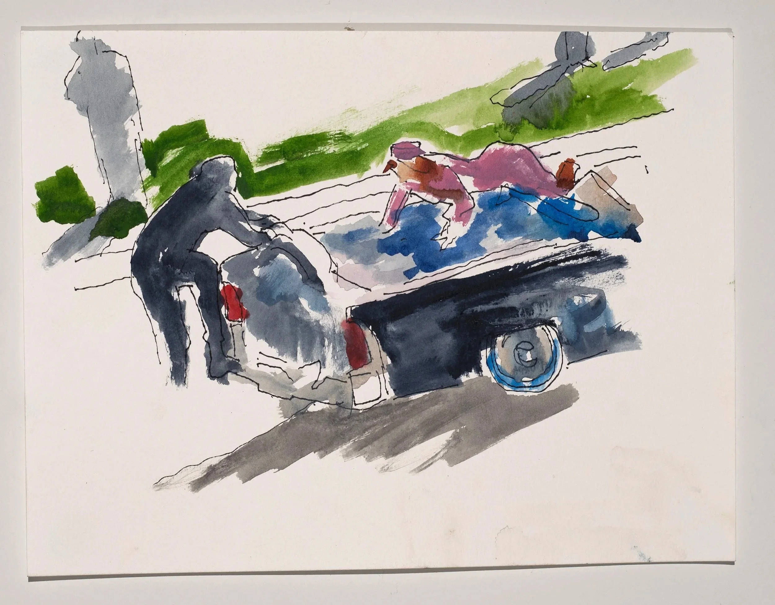 2025, watercolor on paper, 9 x 12 in.