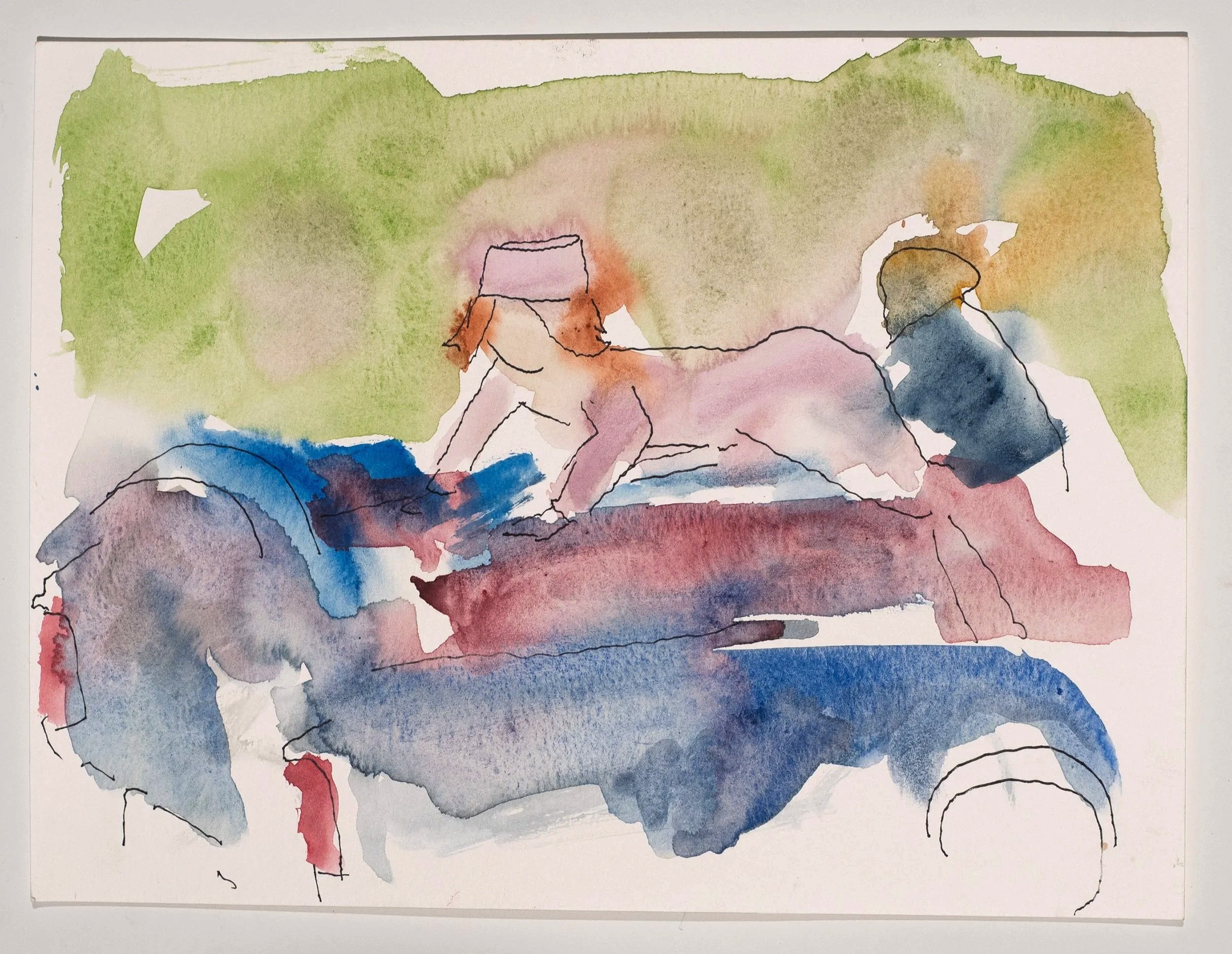 2025, watercolor on paper, 9 x 12 in.