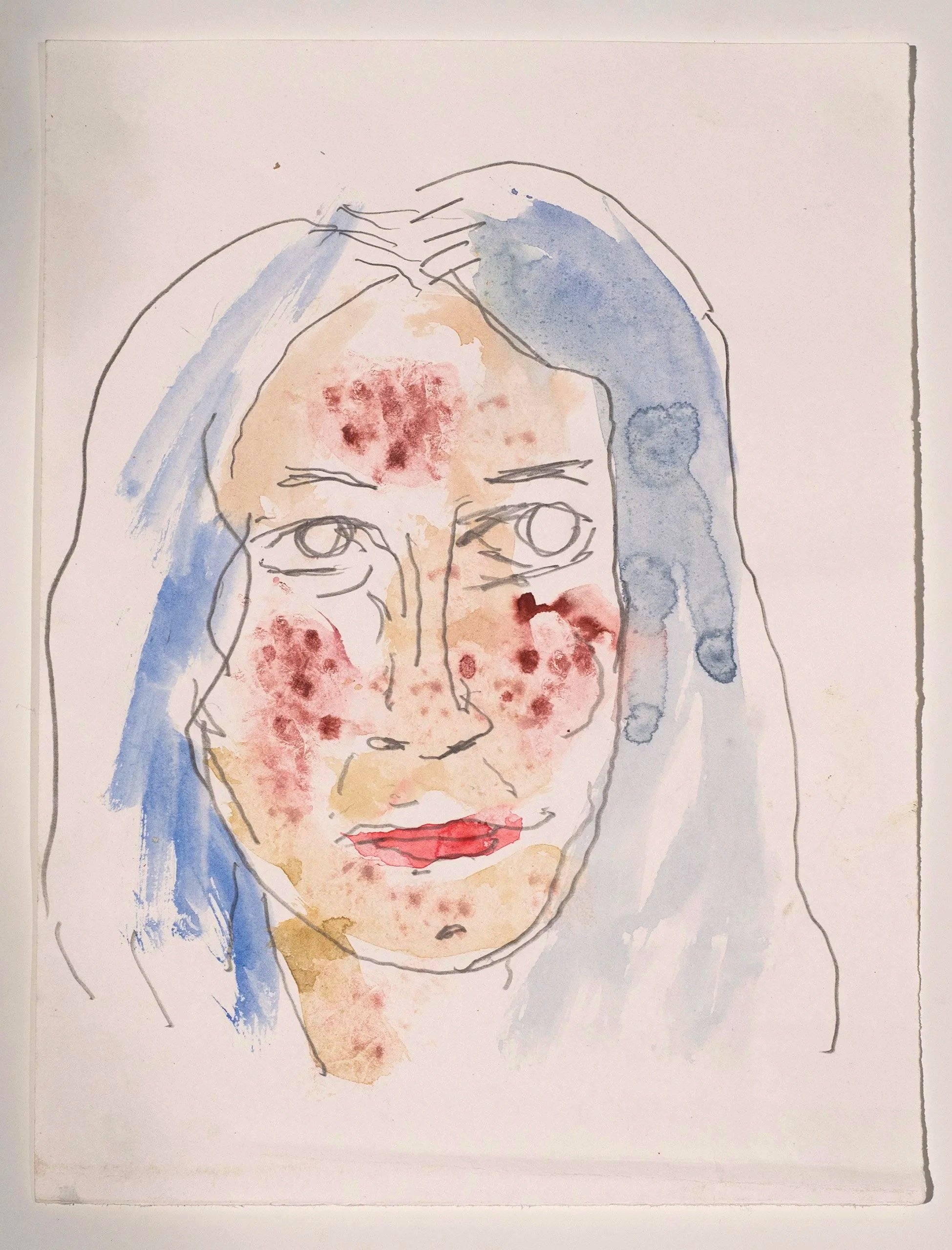 2025, watercolor on paper, 12 x 9 in.
