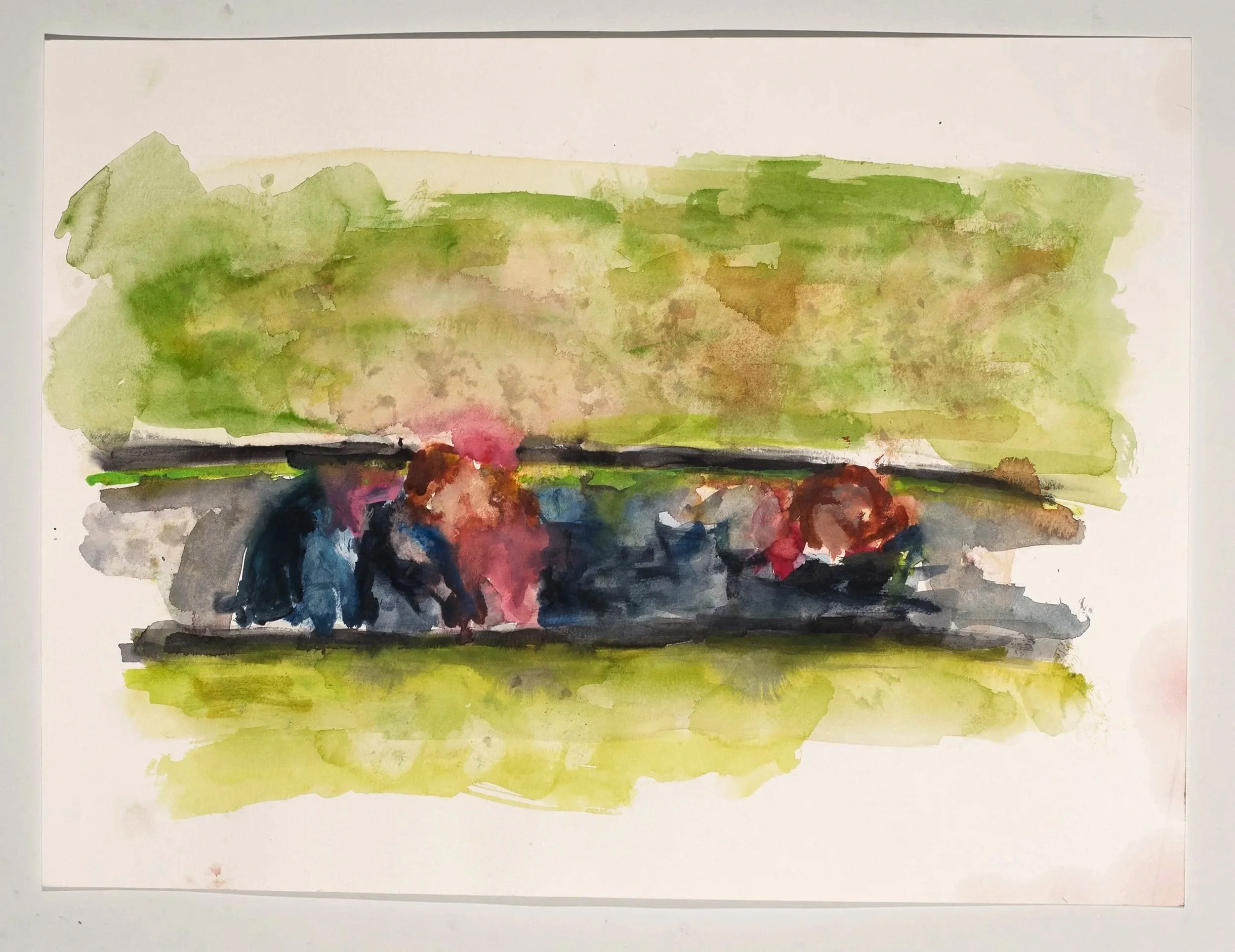 2025, watercolor on paper,  22 x 30 in.
