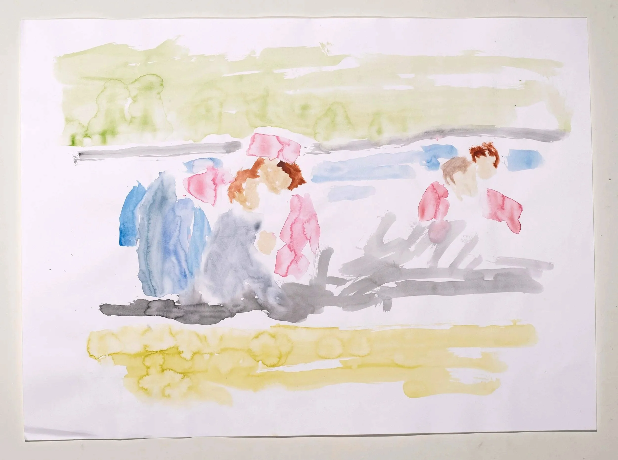 2025, watercolor on paper,  22 x 30 in.