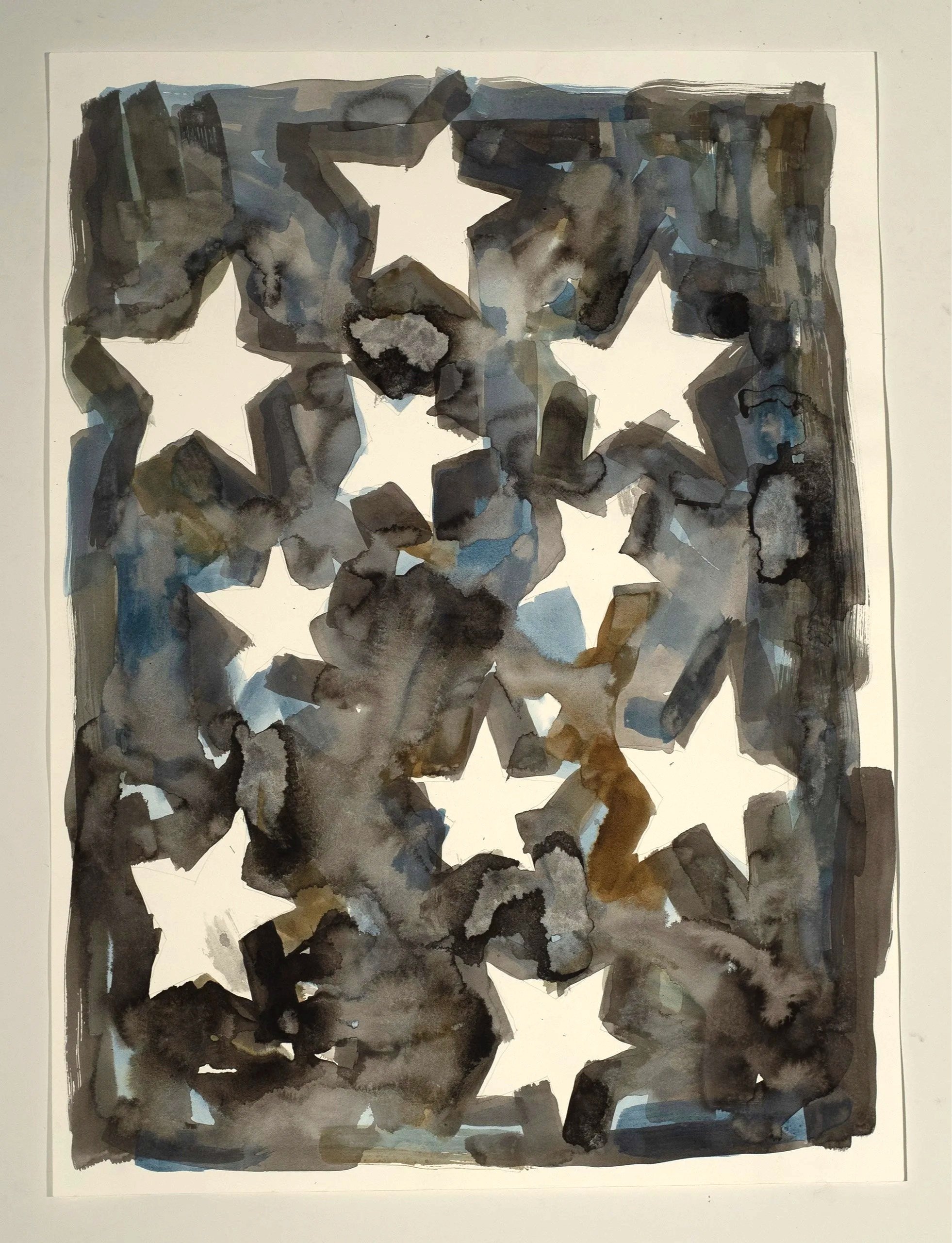 2025, watercolor on paper, 30 x 22 in.