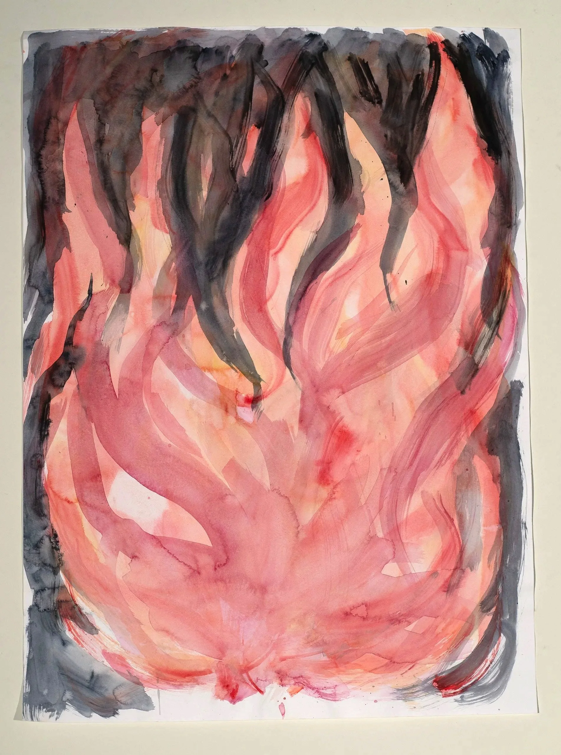 2025, watercolor on paper,  30 x 22 in.